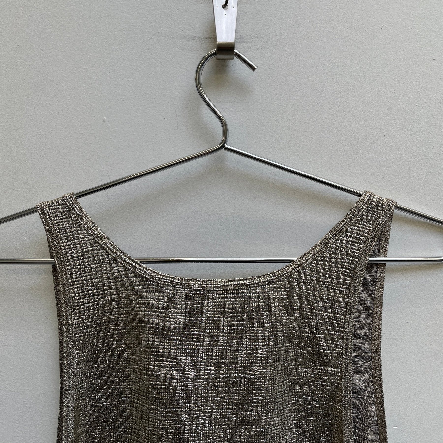 2010s Balmain by Olivier Rousteing Shiny Gold Tank Top - Image 7