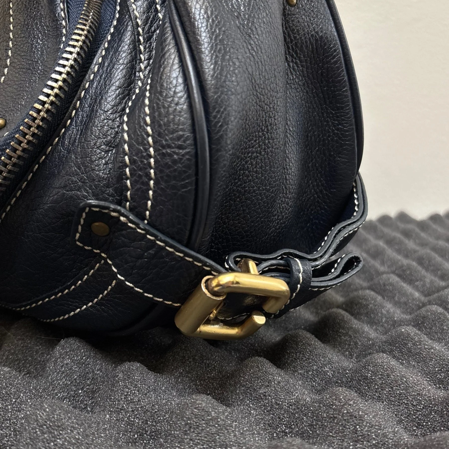 2010s Chloé Studded Leather Paraty Satchel Bag - Image 10