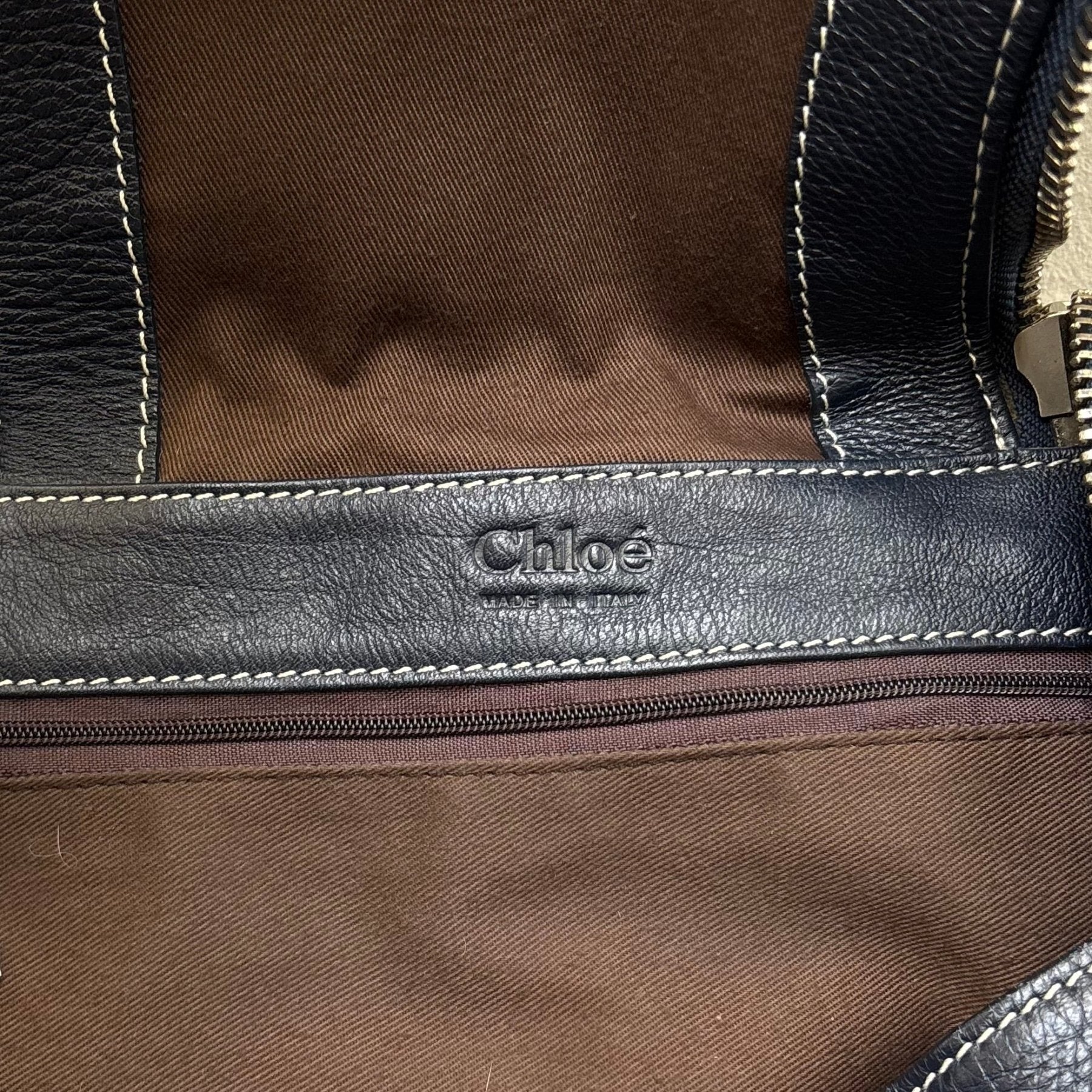 2010s Chloé Studded Leather Paraty Satchel Bag - Image 14