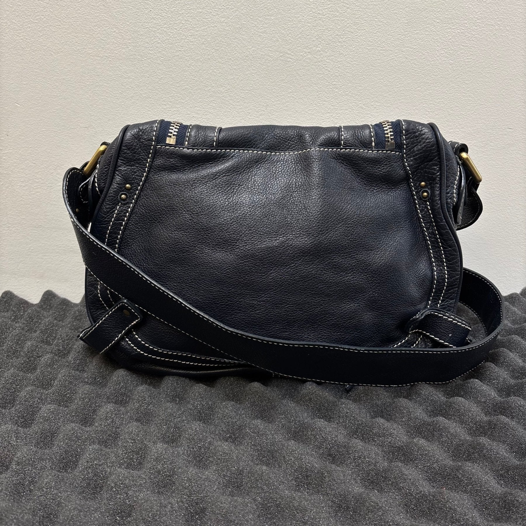2010s Chloé Studded Leather Paraty Satchel Bag - Image 2