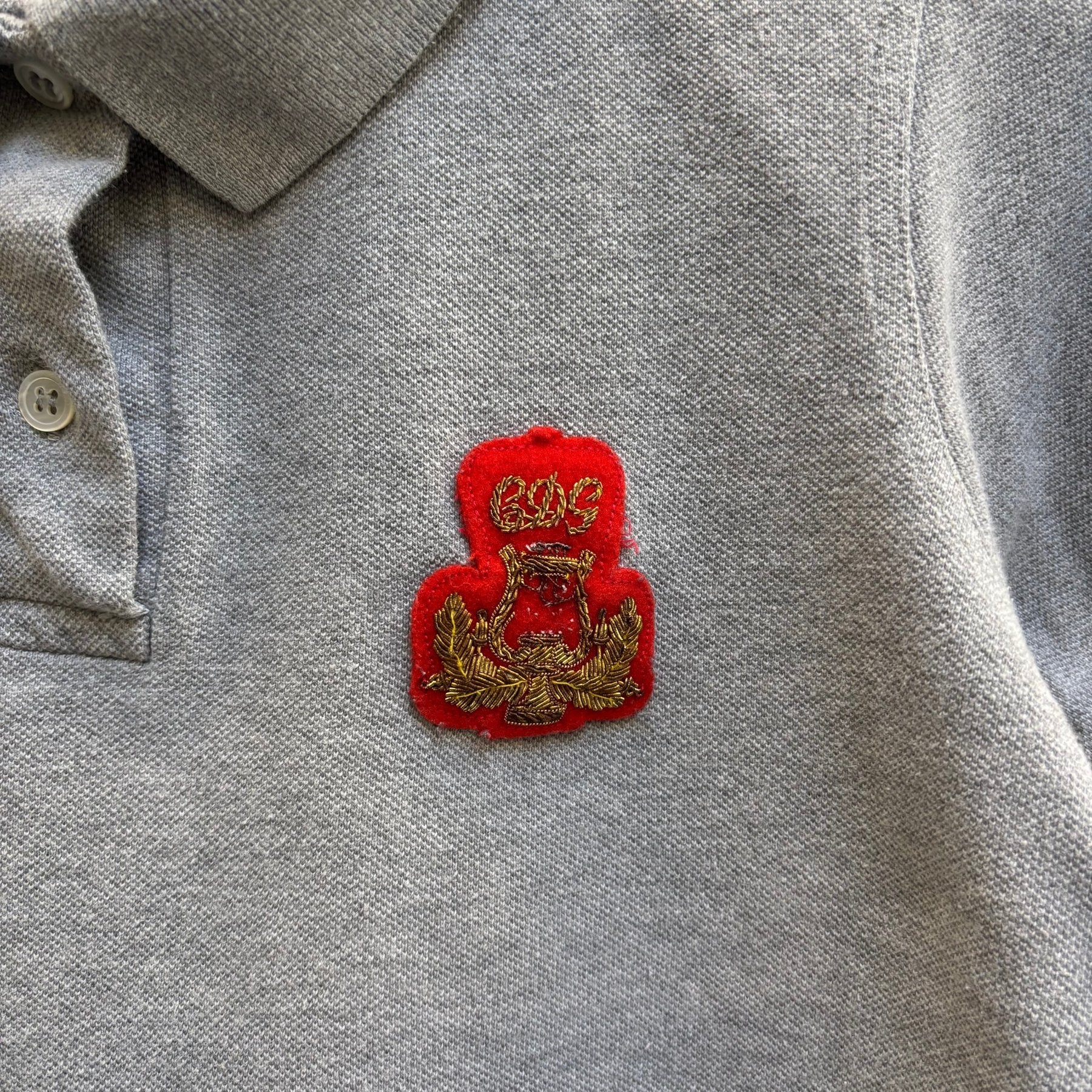 2010s Comme Des Garçons Emblem Patched Polo T-Shirt - Image 5