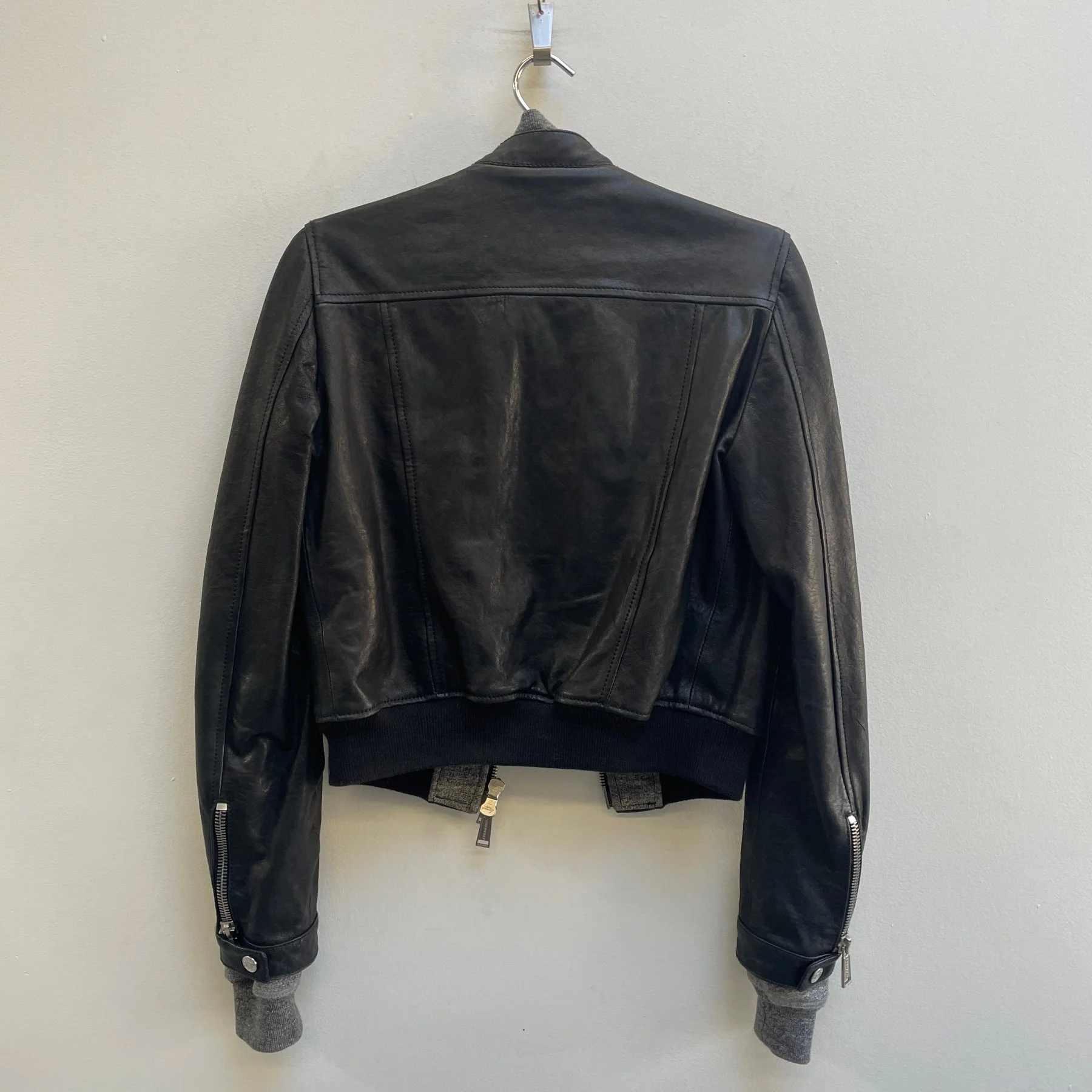 2010s Dsquared2 Hybrid Leather Biker Jacket - Image 2