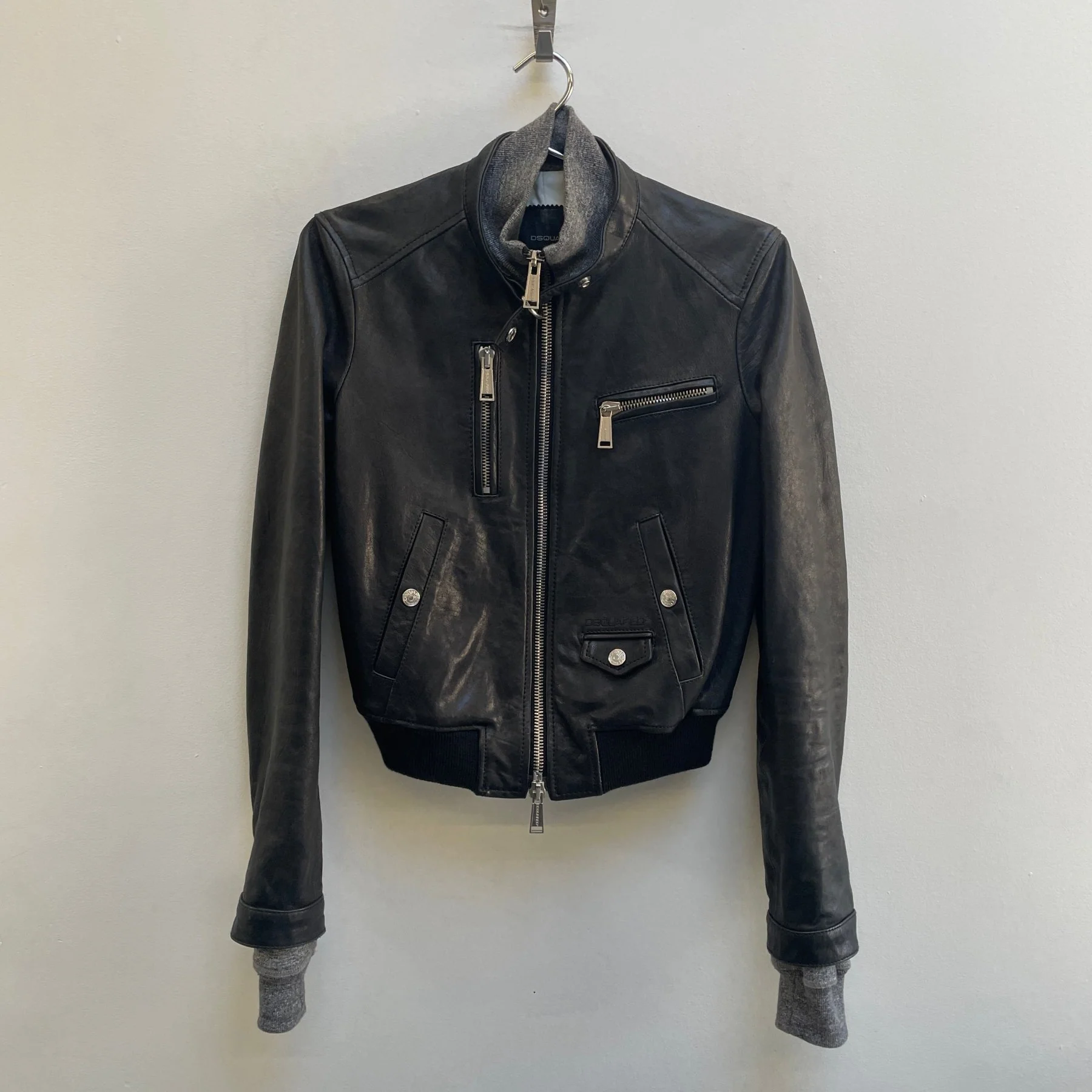 2010s Dsquared2 Hybrid Leather Biker Jacket - Image 5