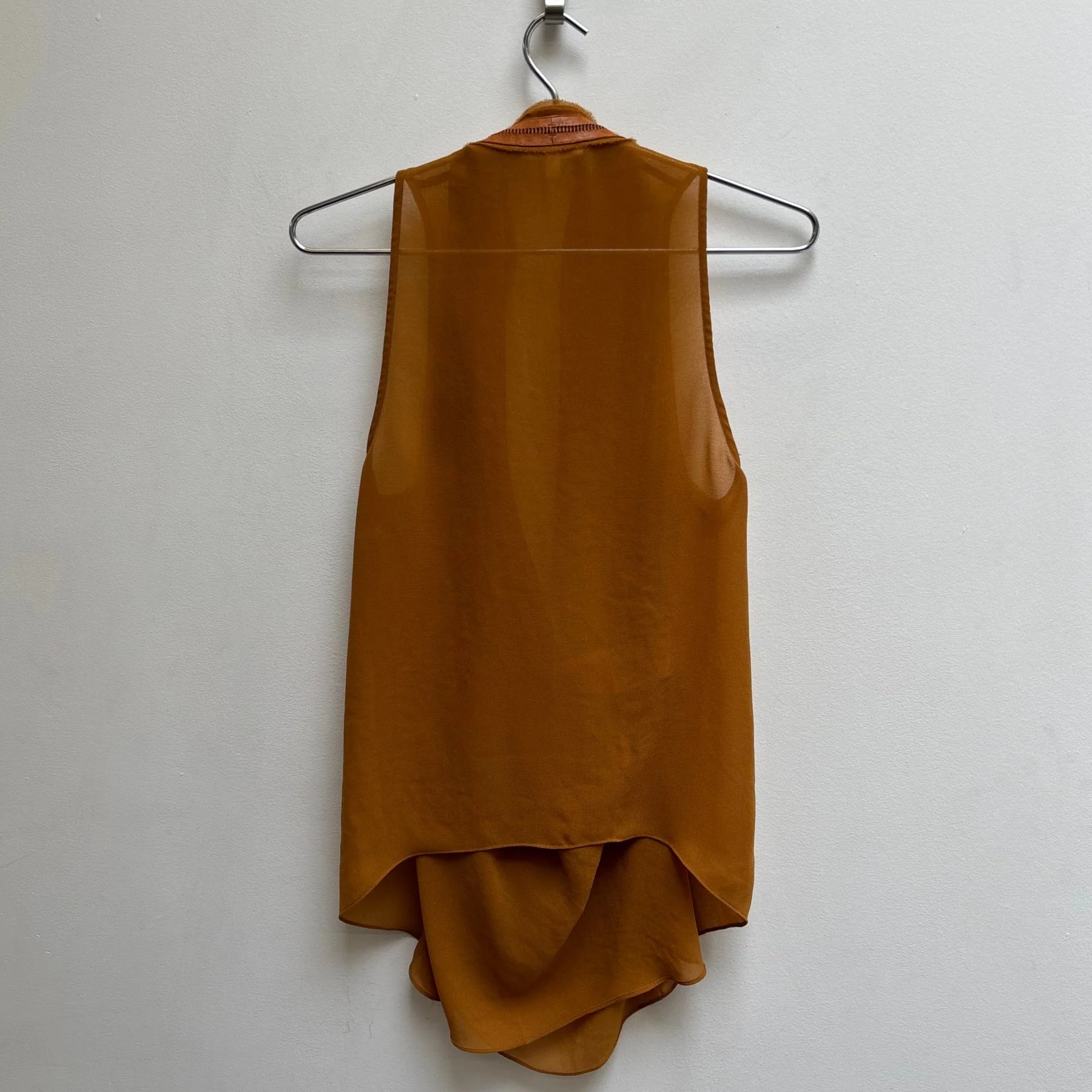 2010s Helmut Lang Neckline Design Draped Tank Top - Image 2
