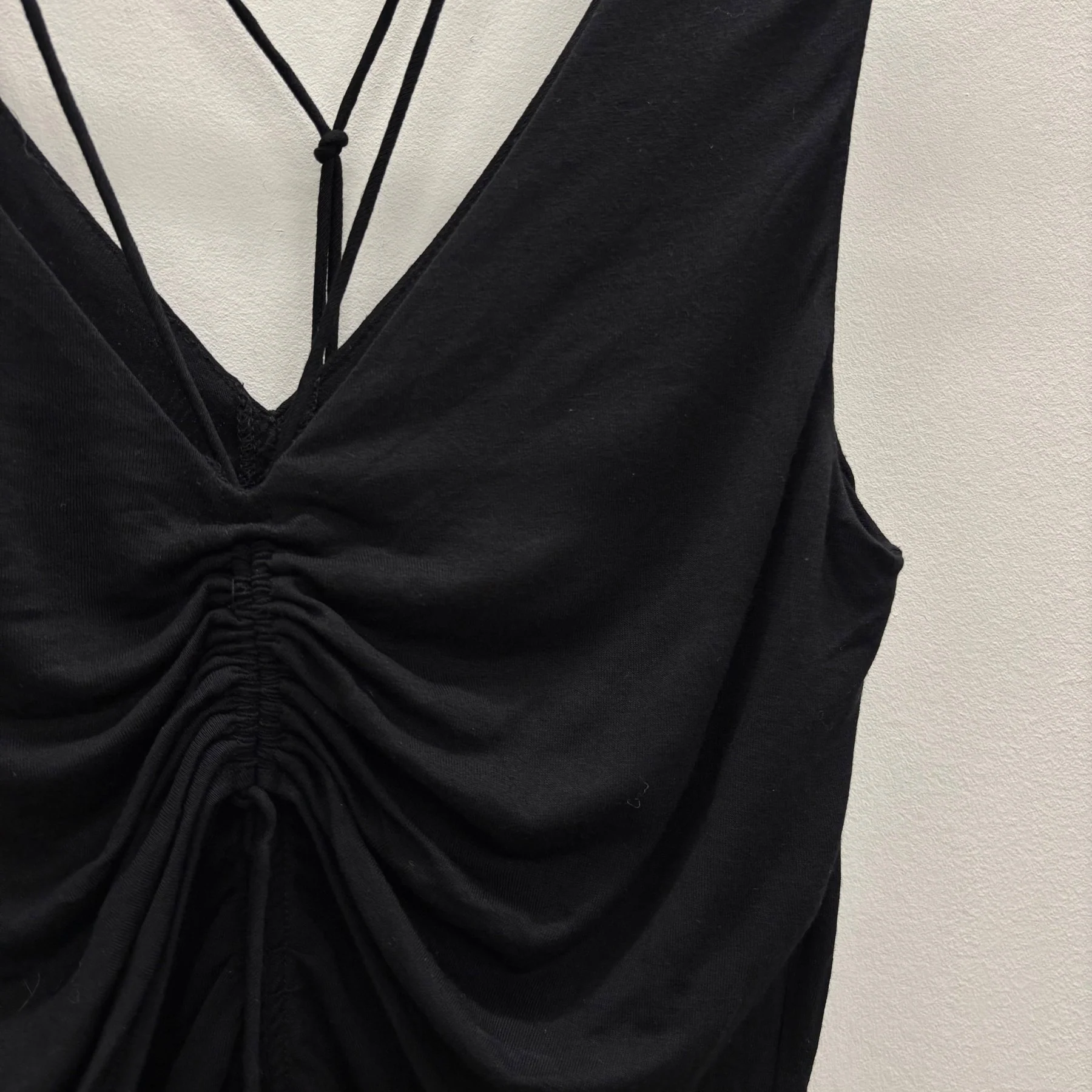 2010s Helmut Lang Scala Ruched Jersey Tank Top - Image 4