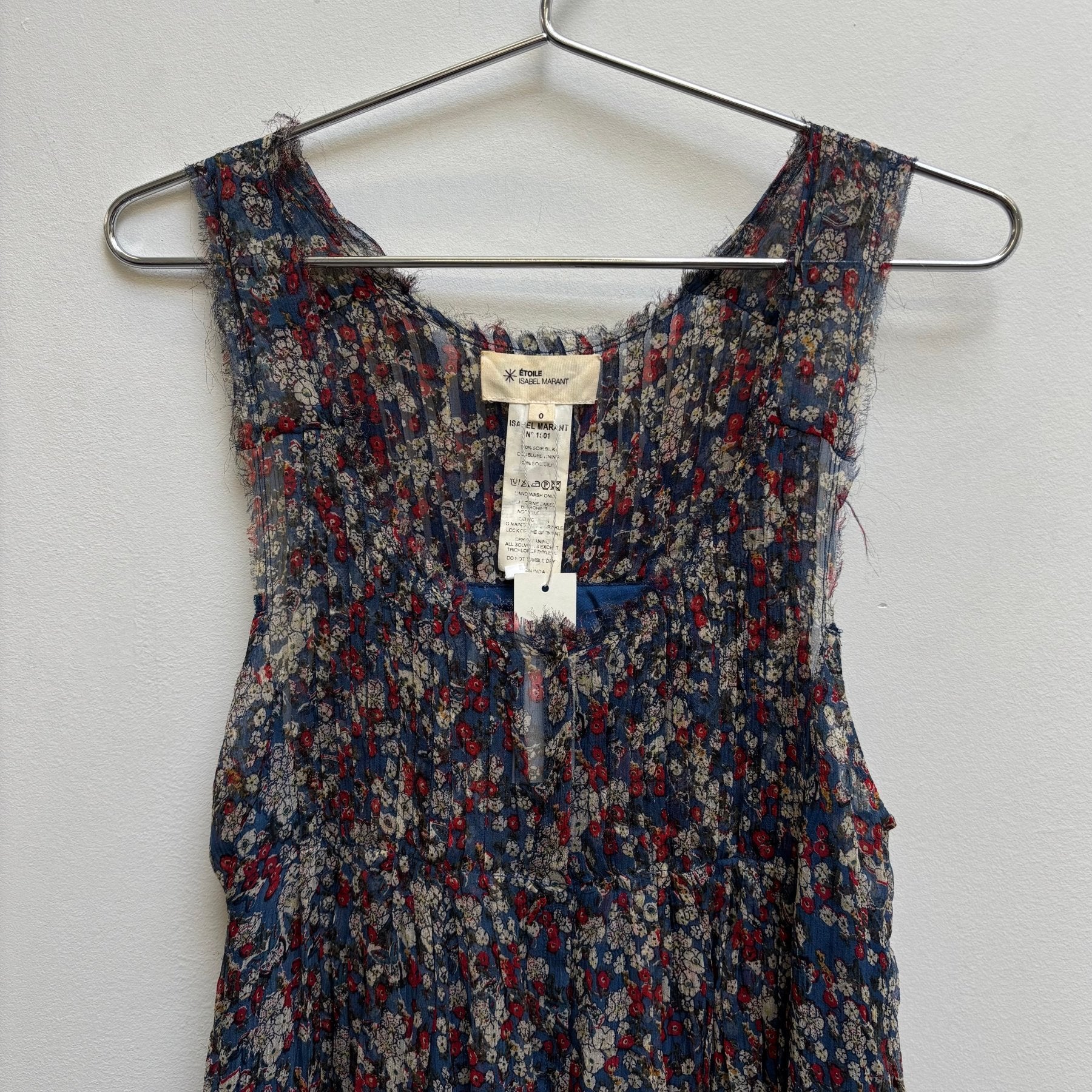 2010s Isabel Marant Étoile Silk Floral Summer Dress - Image 3
