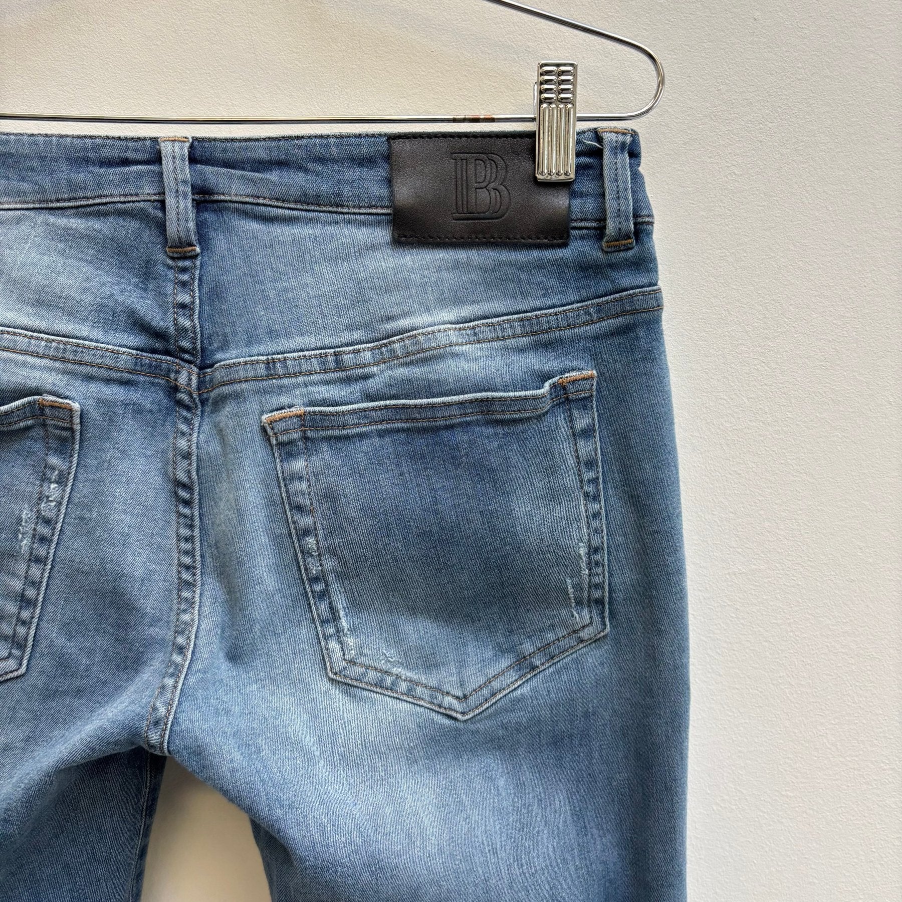 2010s Pierre Balmain Low Rise Biker Jeans - Image 8