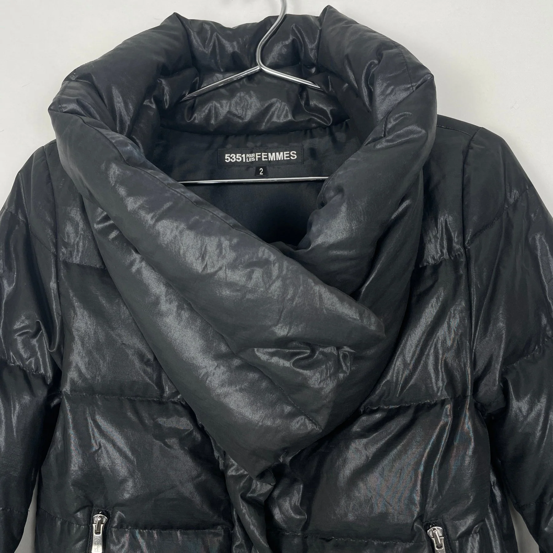 5351 Pour Les Femmes Cropped Puffer Jacket - Image 4