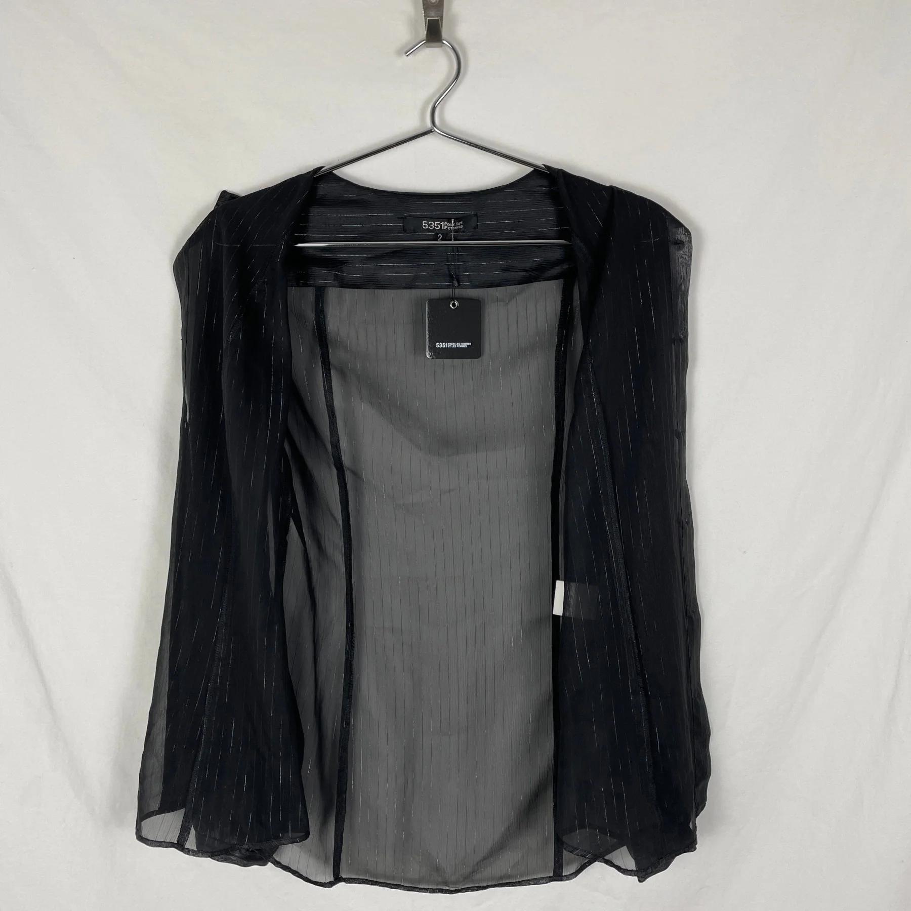 5351 Pour Les Femmes Sheer Blouse - Image 6