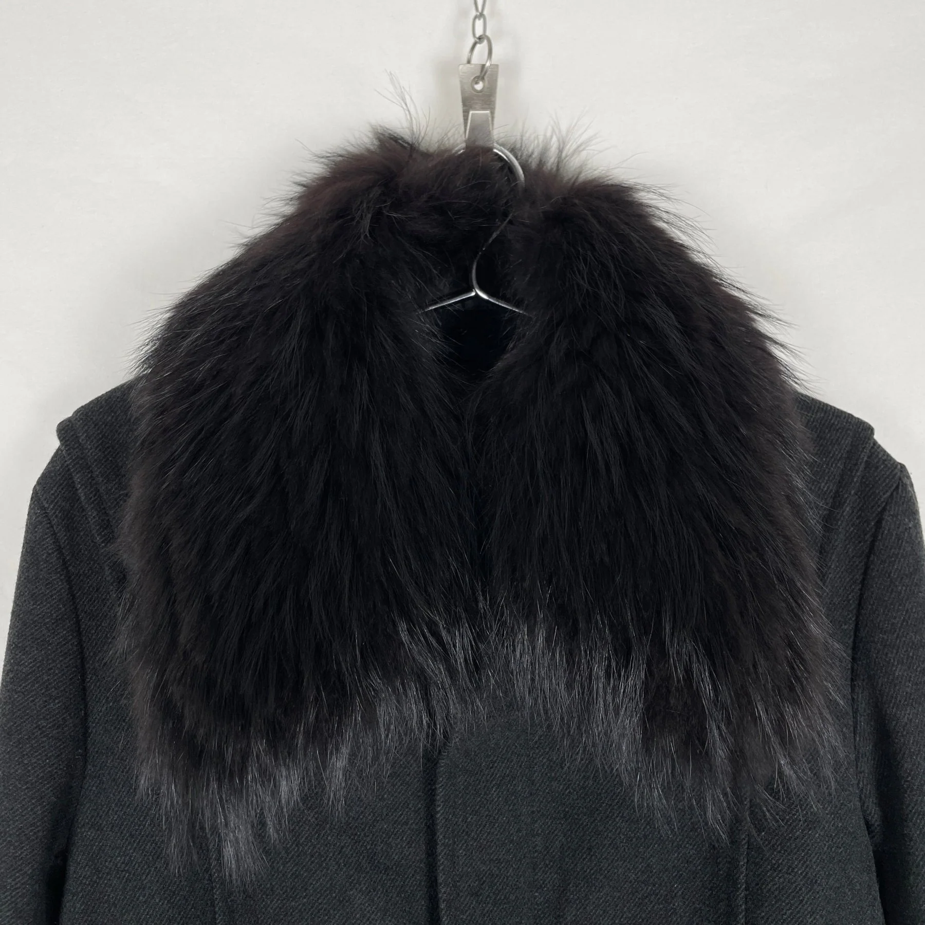 5351 Pour Les Hommes Fur Collar Coat - Image 5