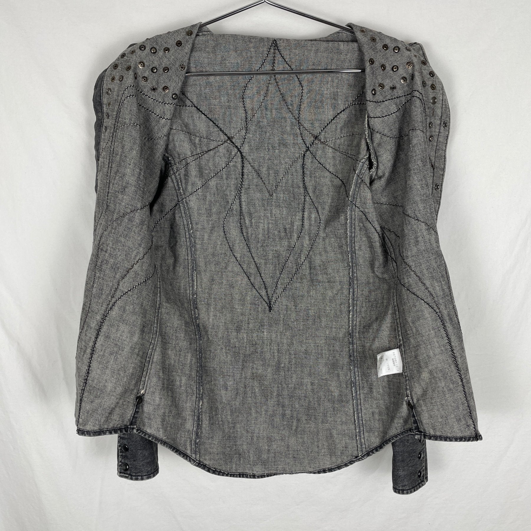 5351 Pour Les Hommes Denim Shirt With Studs - Image 8