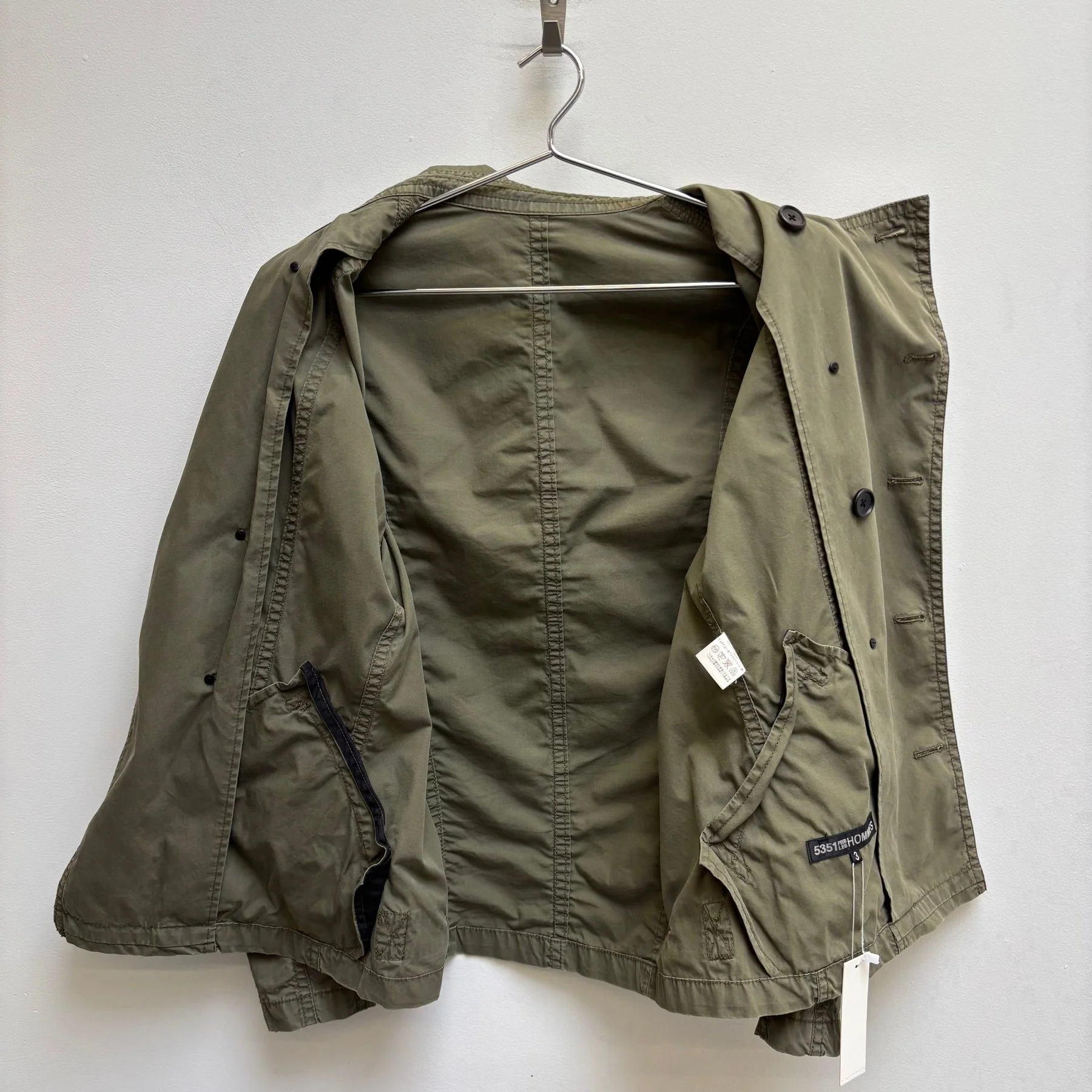 00s 5351 Pour Les Hommes Double Breasted Military Jacket - Image 8