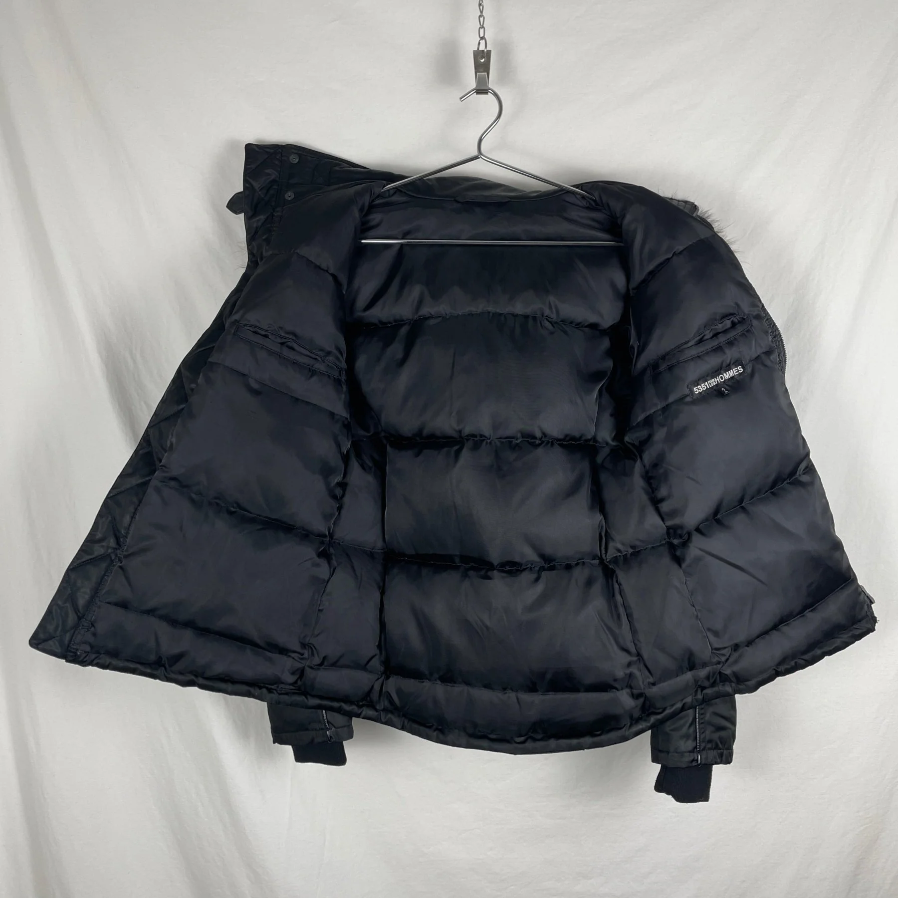 5351 Pour Les Hommes Fur Hooded Jacket - Image 4