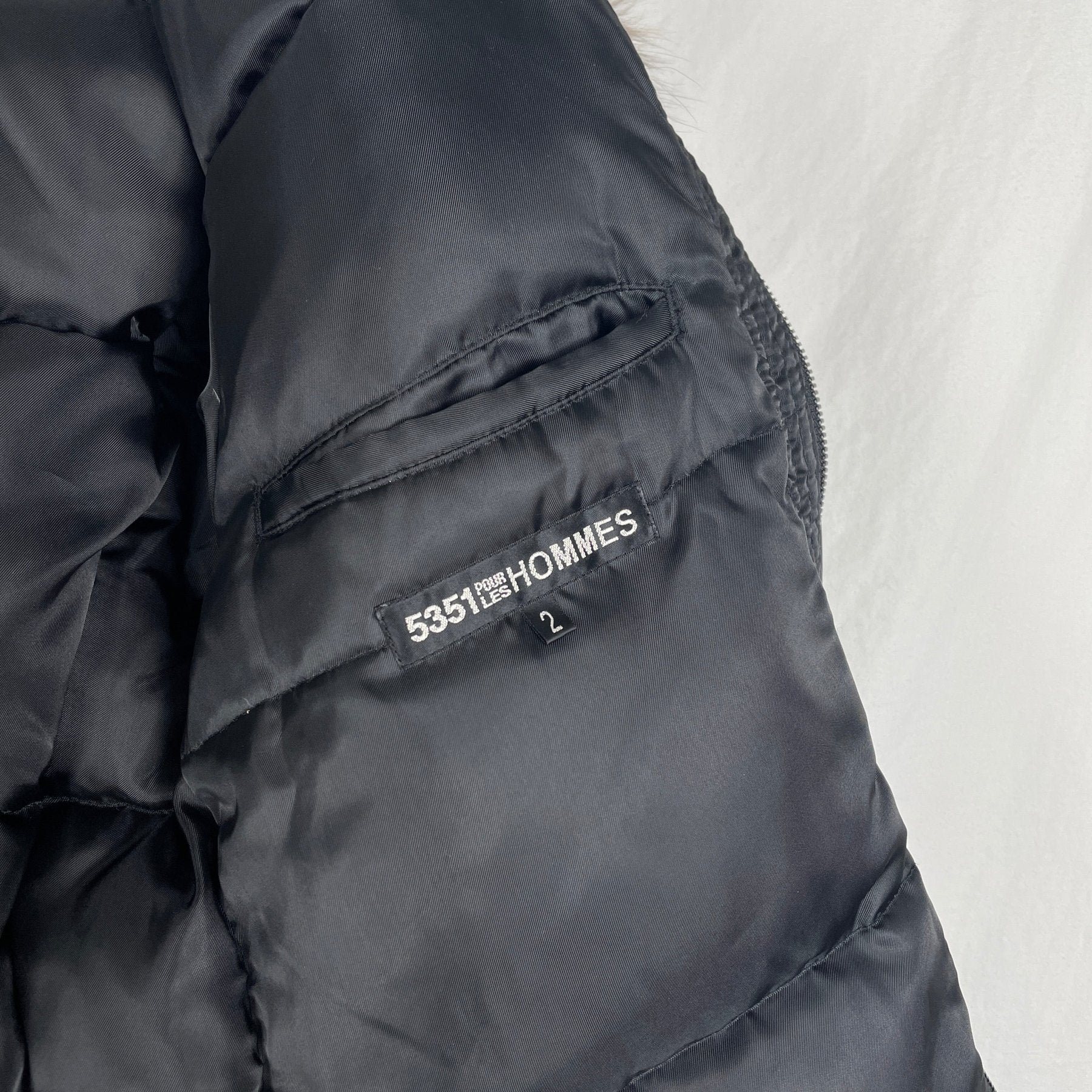 5351 Pour Les Hommes Fur Hooded Jacket - Image 7