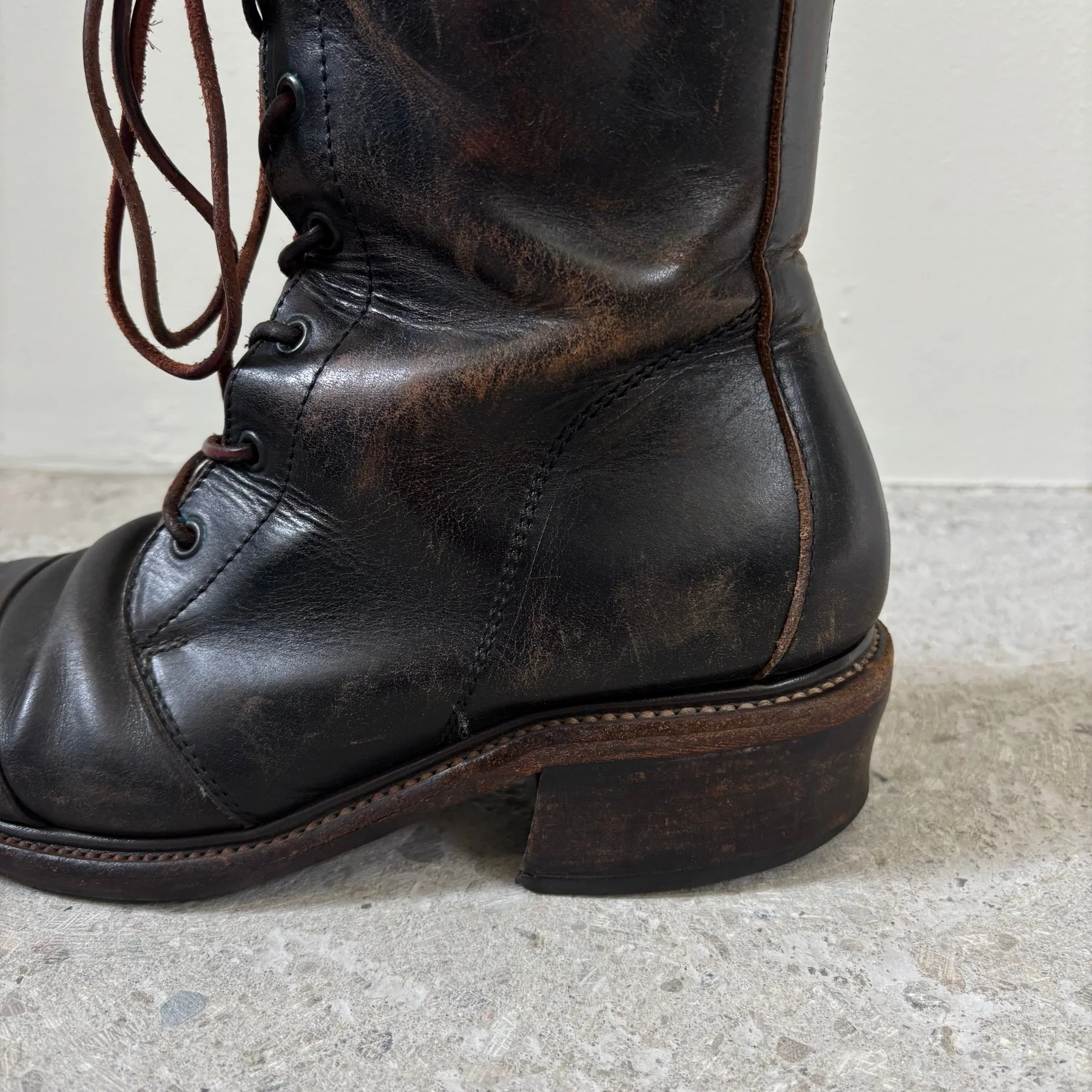 5351 Pour Les Hommes Lace Up Leather Ankle Boots - Image 5