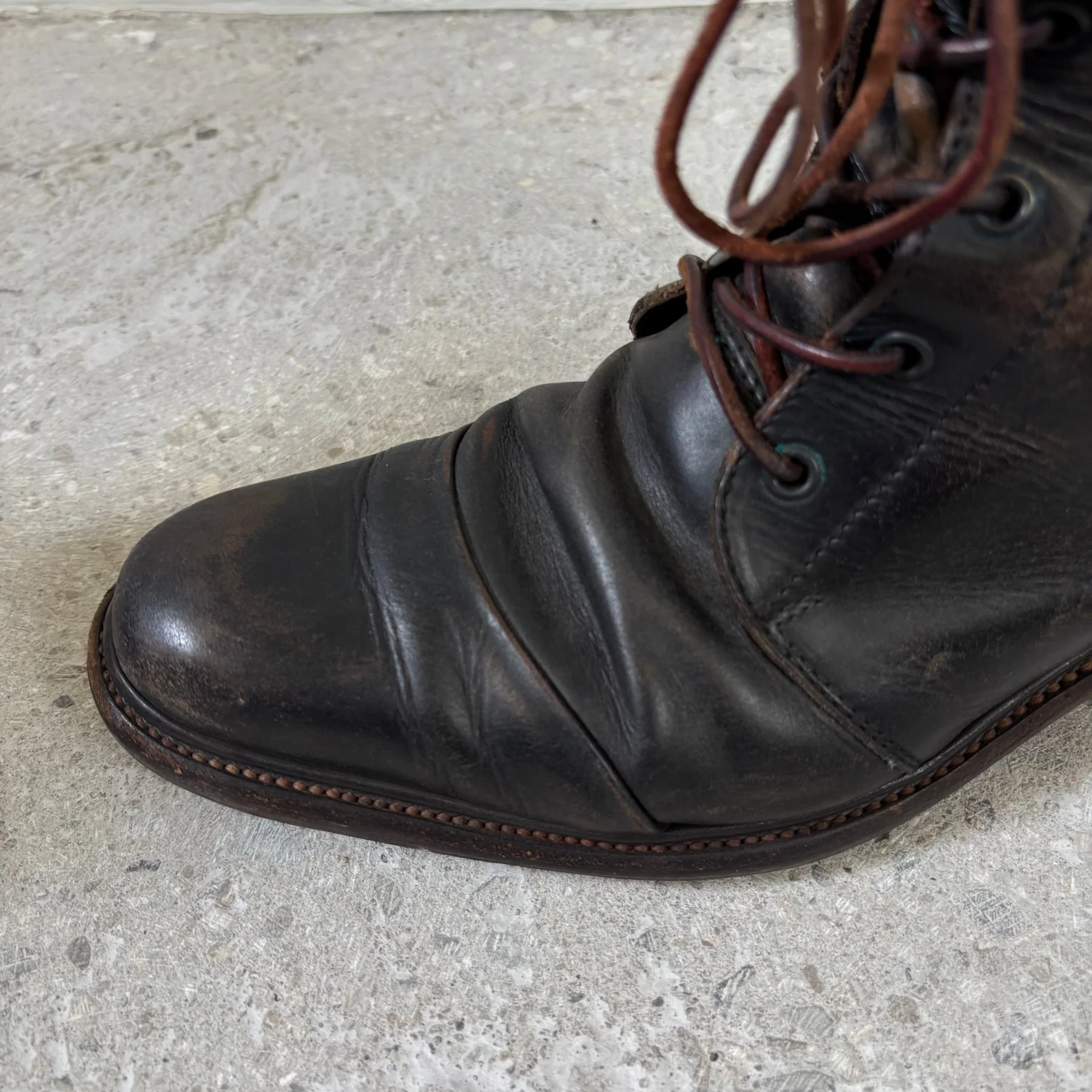 5351 Pour Les Hommes Lace Up Leather Ankle Boots - Image 6
