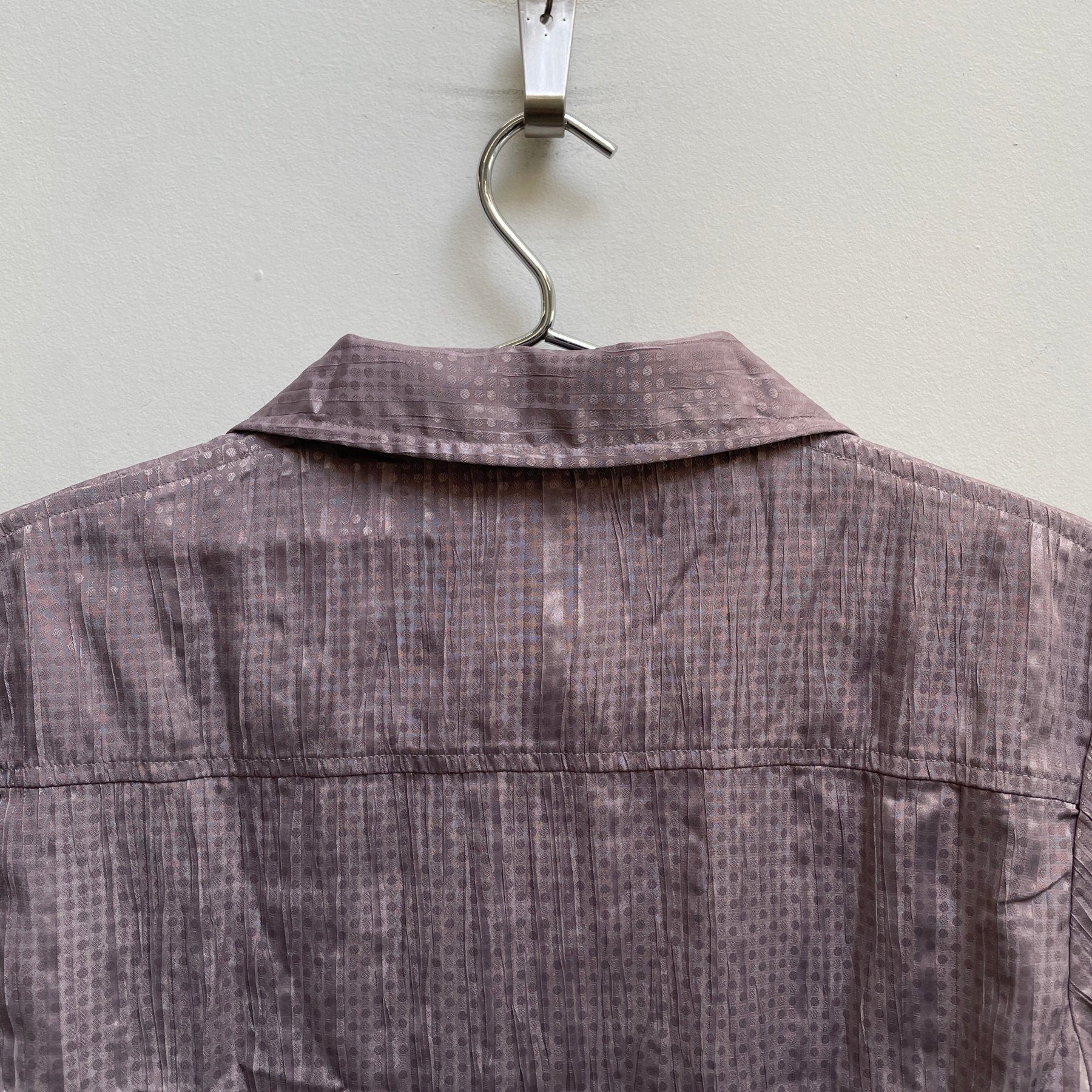 5351 Pour Les Hommes Patterned Wrinkle Button Up Blouse - Image 7