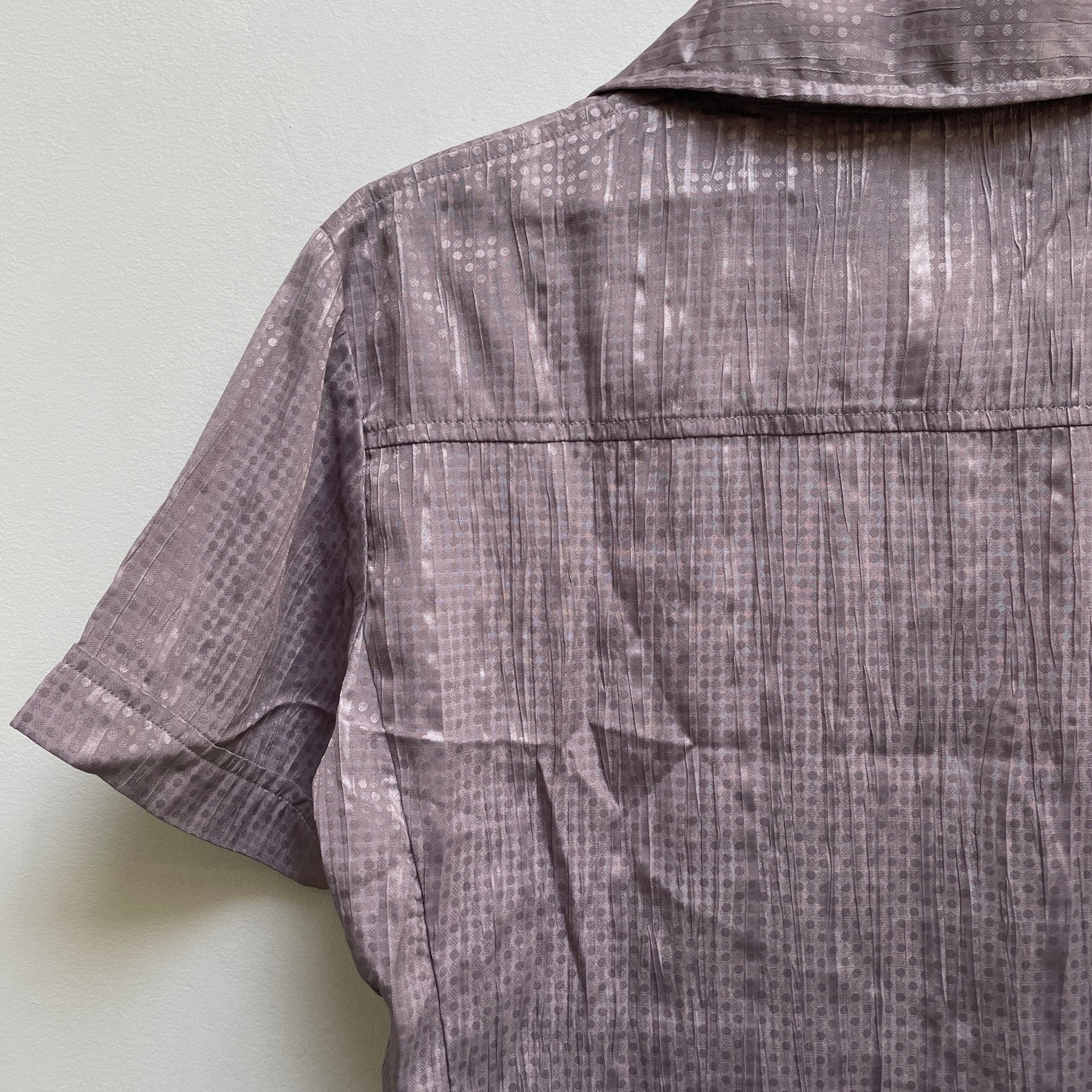 5351 Pour Les Hommes Patterned Wrinkle Button Up Blouse - Image 8