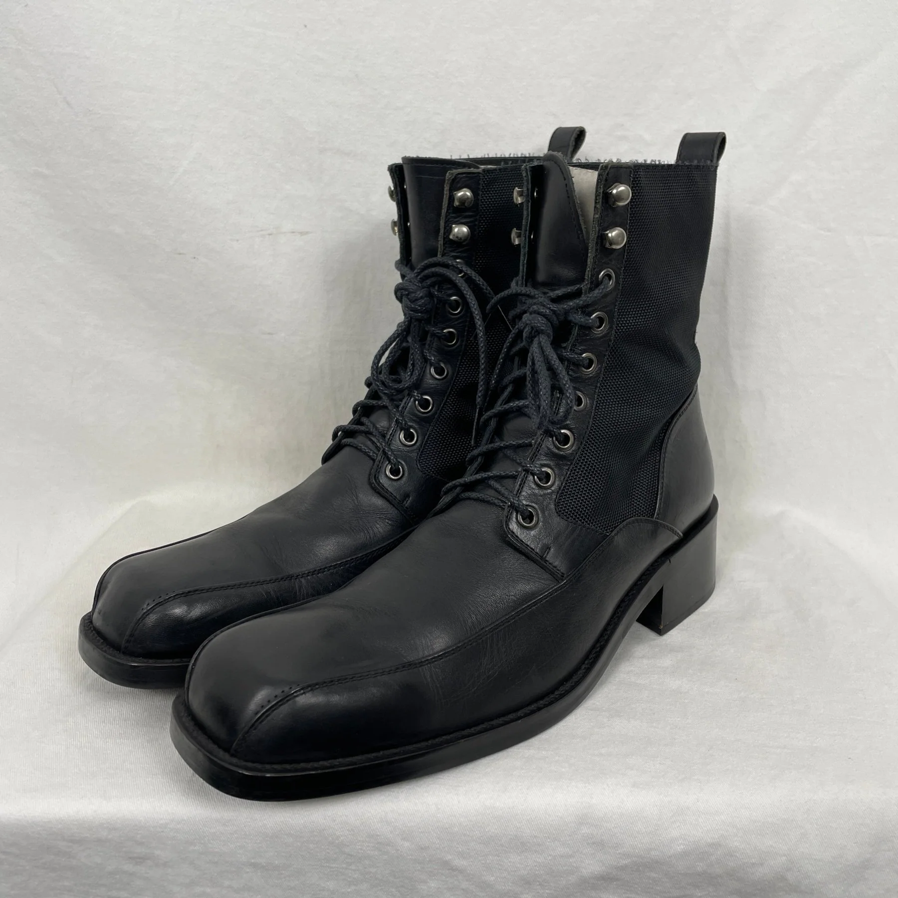 5351 Pour Les Hommes Square Toe Combat Boots - Image 3