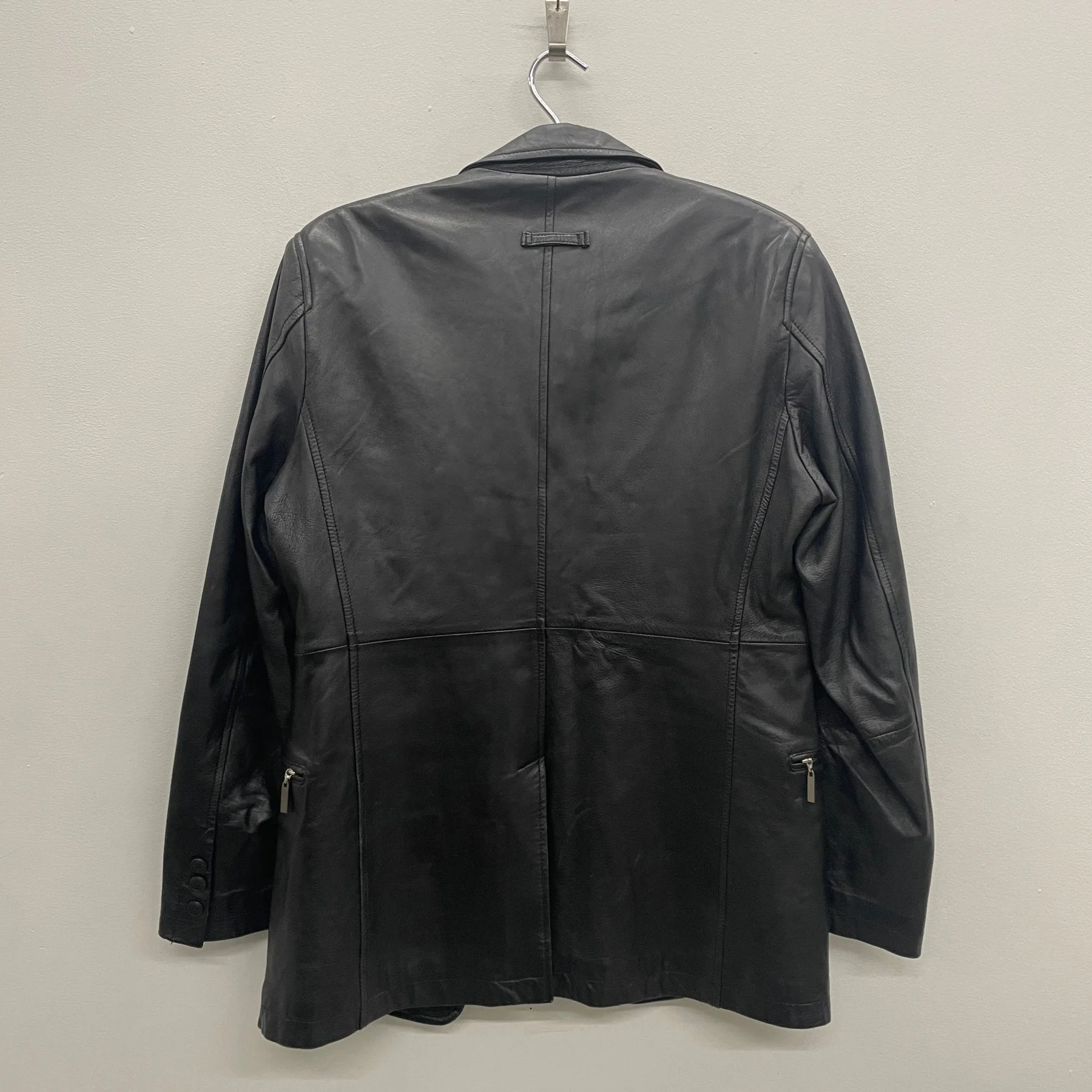 80s Objet by Jean Paul Gaultier Leather Blazer Jacket - Image 2