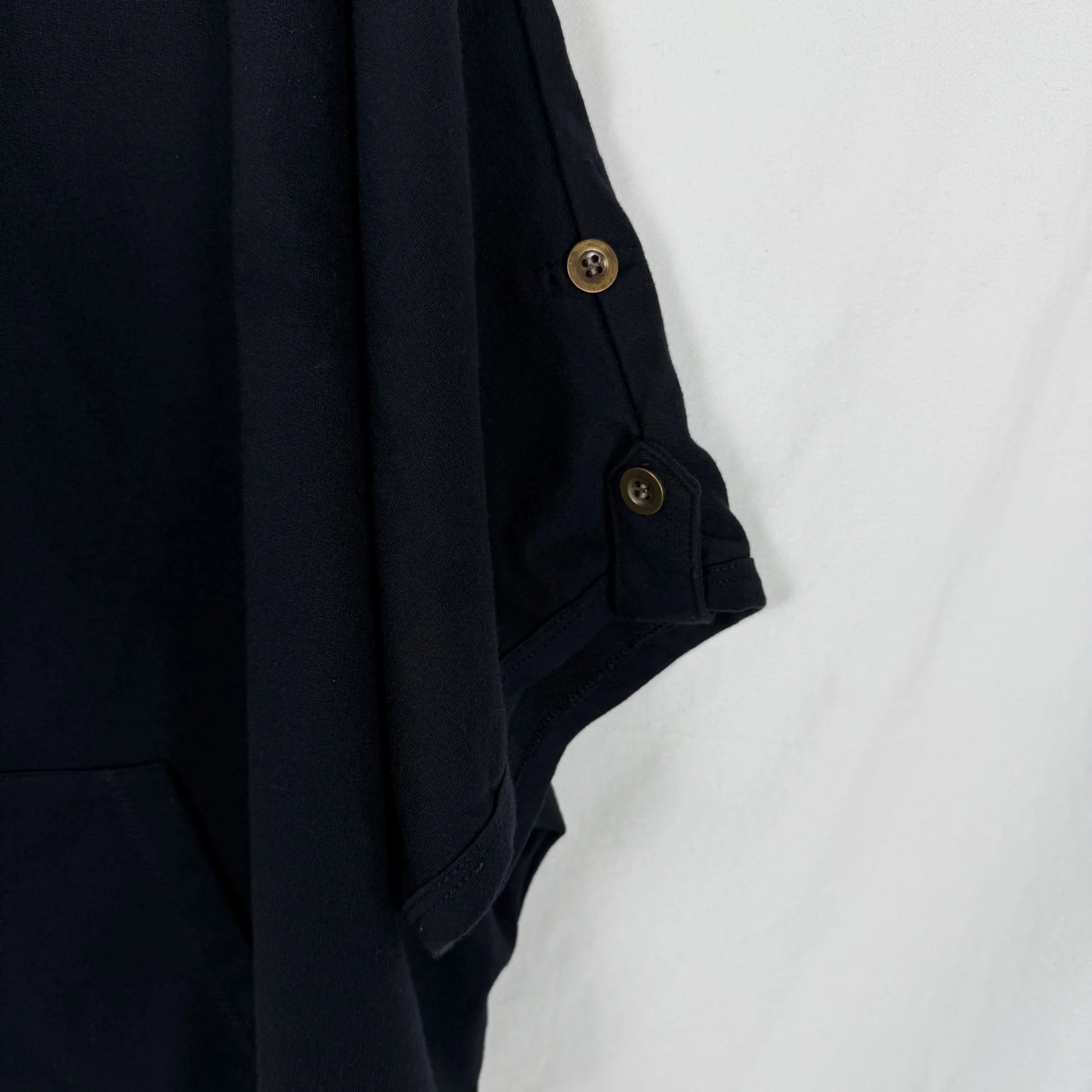 90s Atsuro Tayama "Refreshing" Lace Lined Hoodie Poncho - Image 5