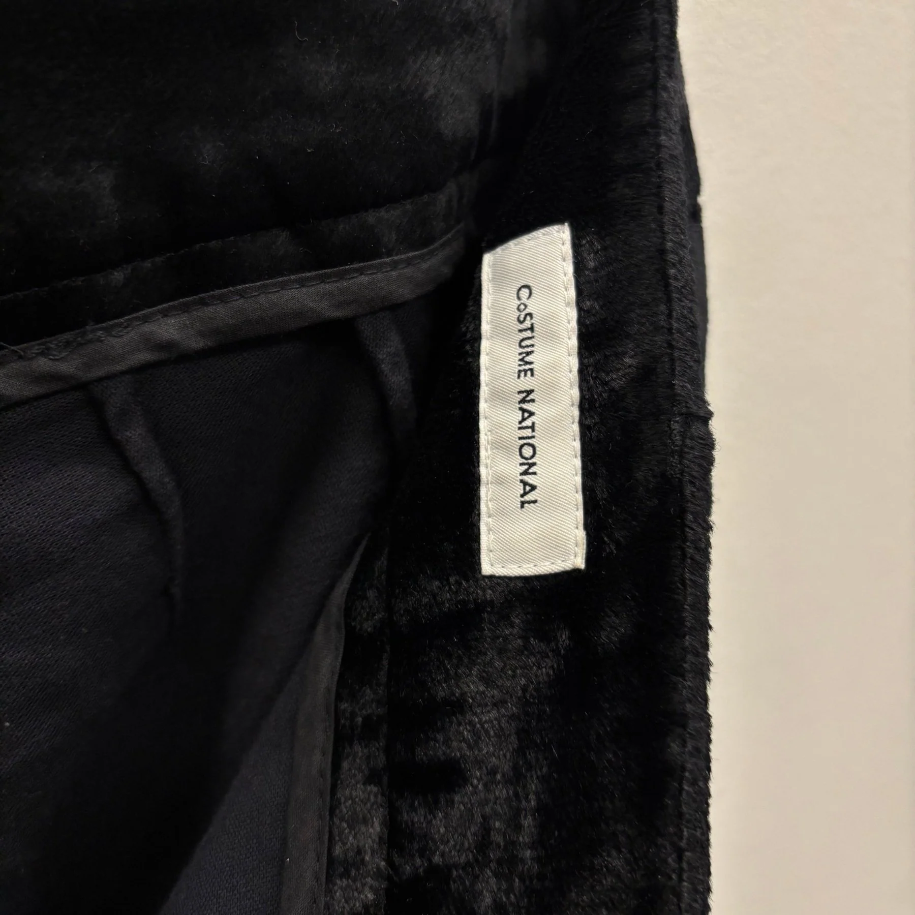 00s Costume National Velvet Trousers - Image 12