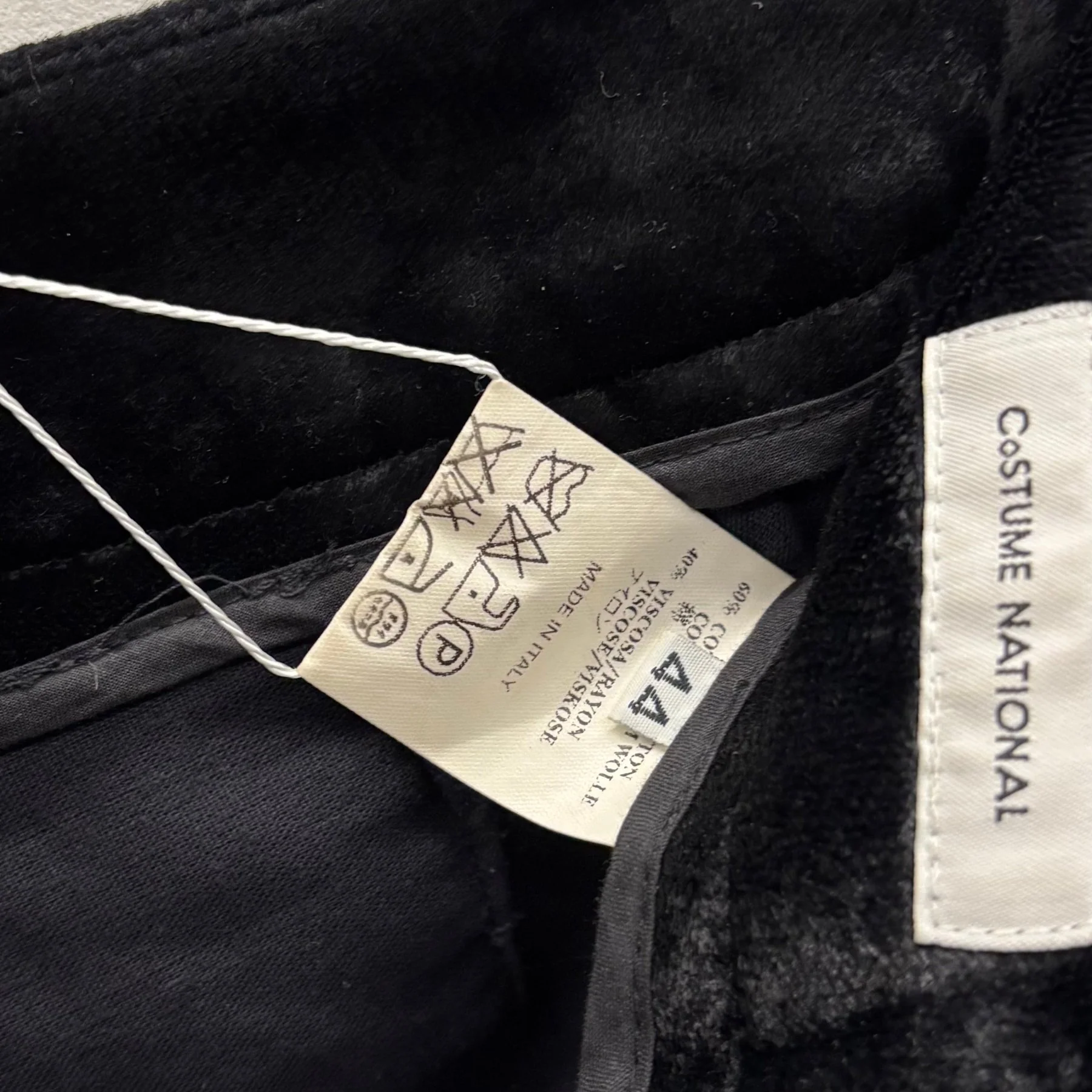00s Costume National Velvet Trousers - Image 13
