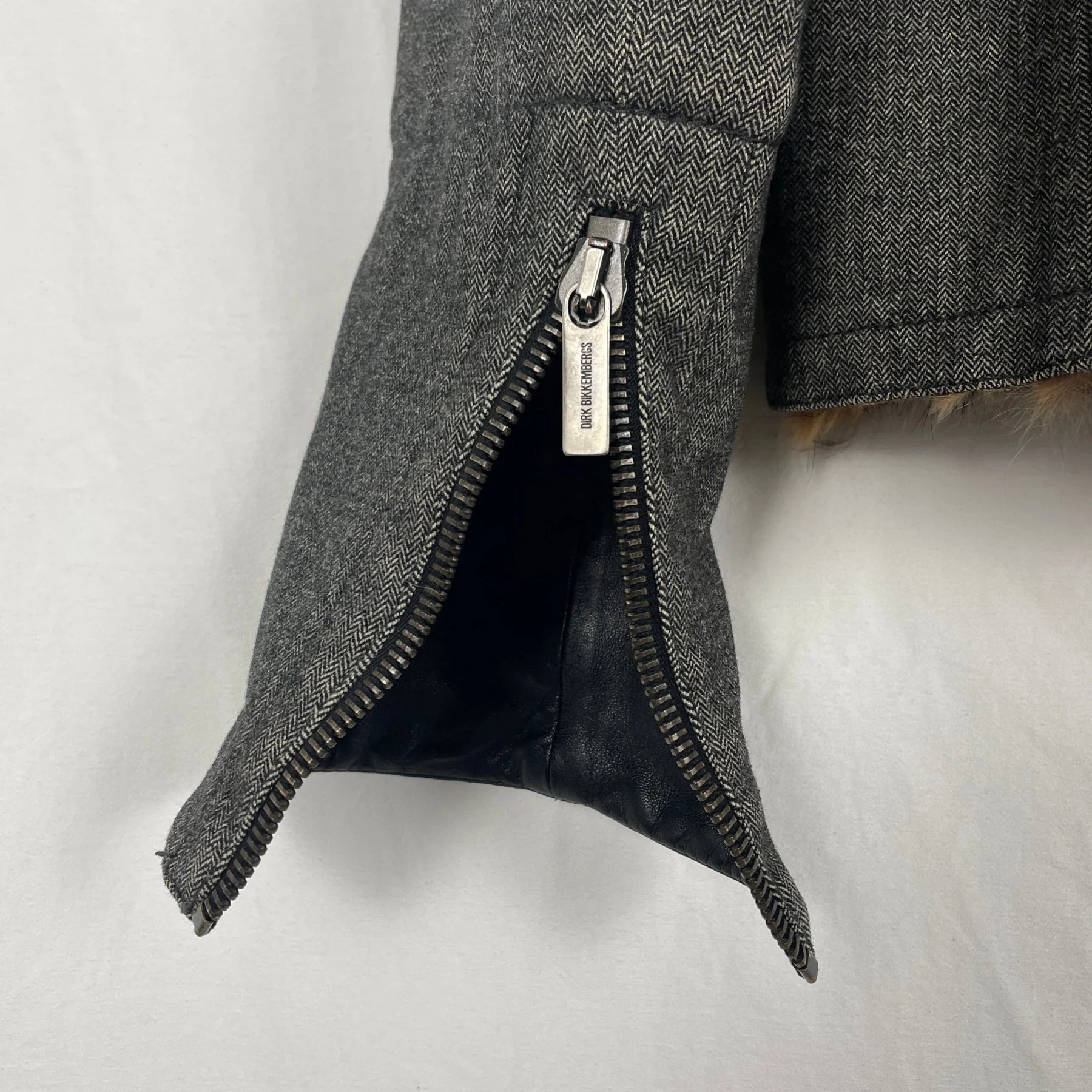 90s Dirk Bikkembergs Faux Fur Blouson Jacket - Image 5