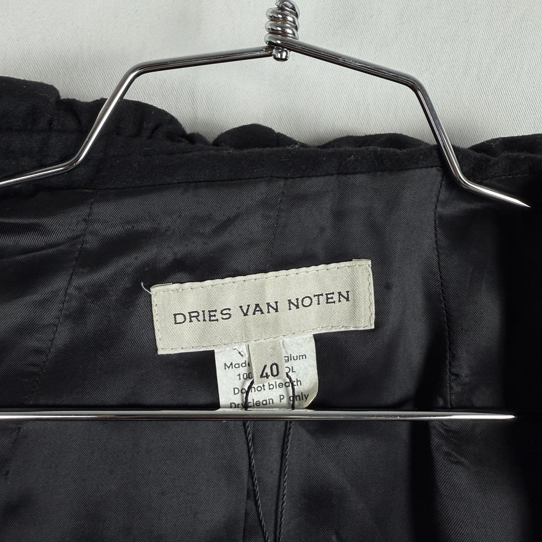 90s Dries Van Noten Shawl Collar Jacket - Image 5