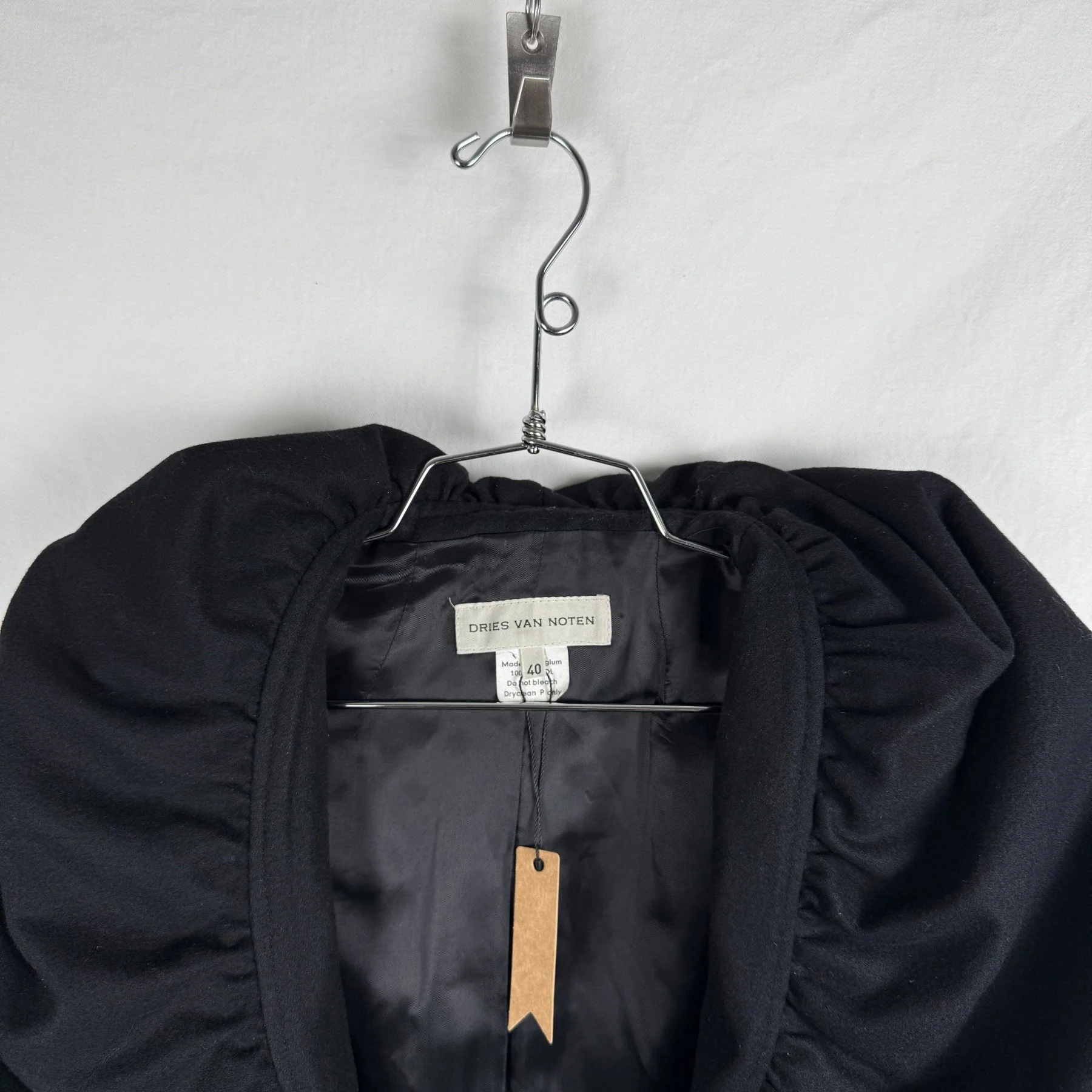 90s Dries Van Noten Shawl Collar Jacket - Image 6