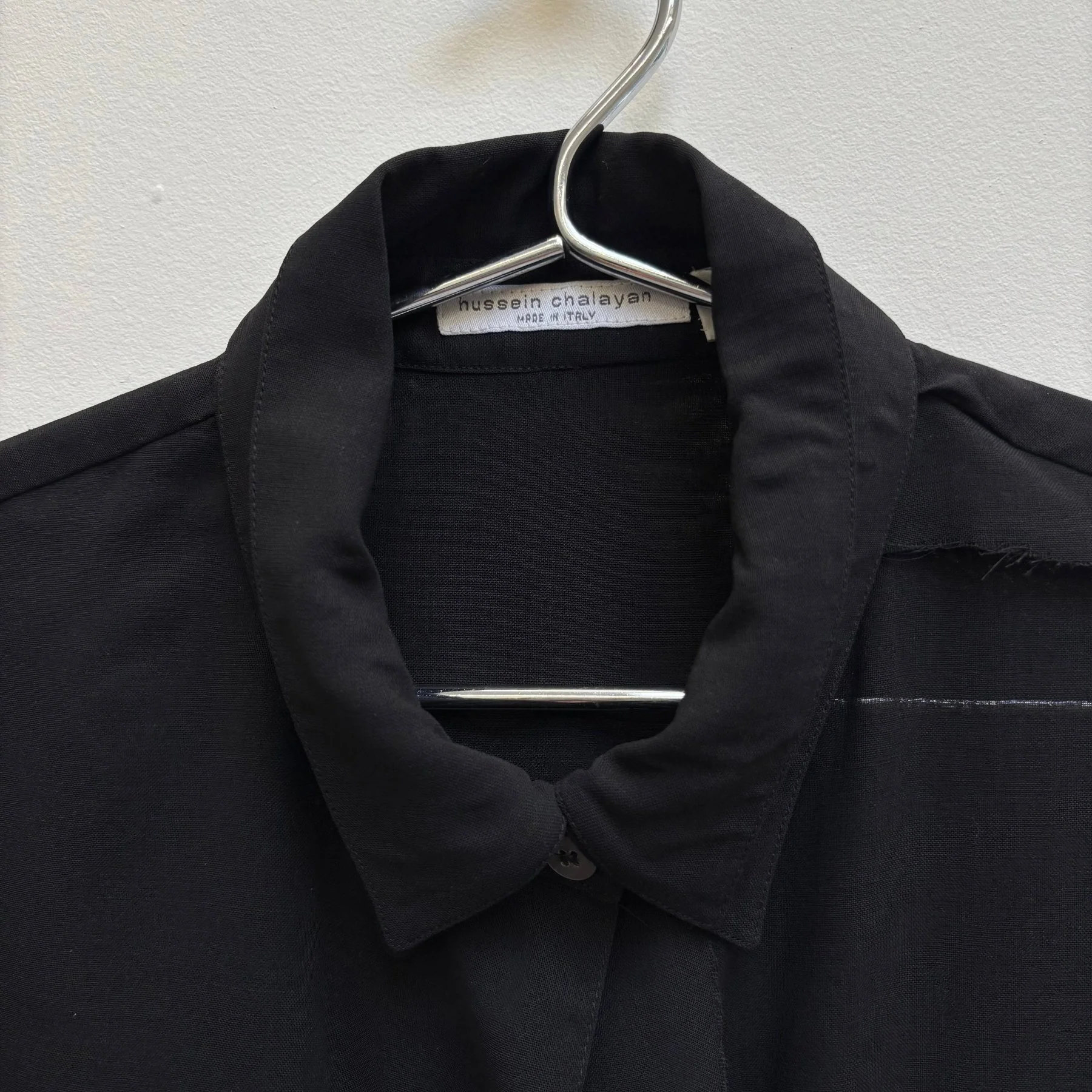 90s Hussein Chalayan Deconstructed Mesh Blouse - Image 5