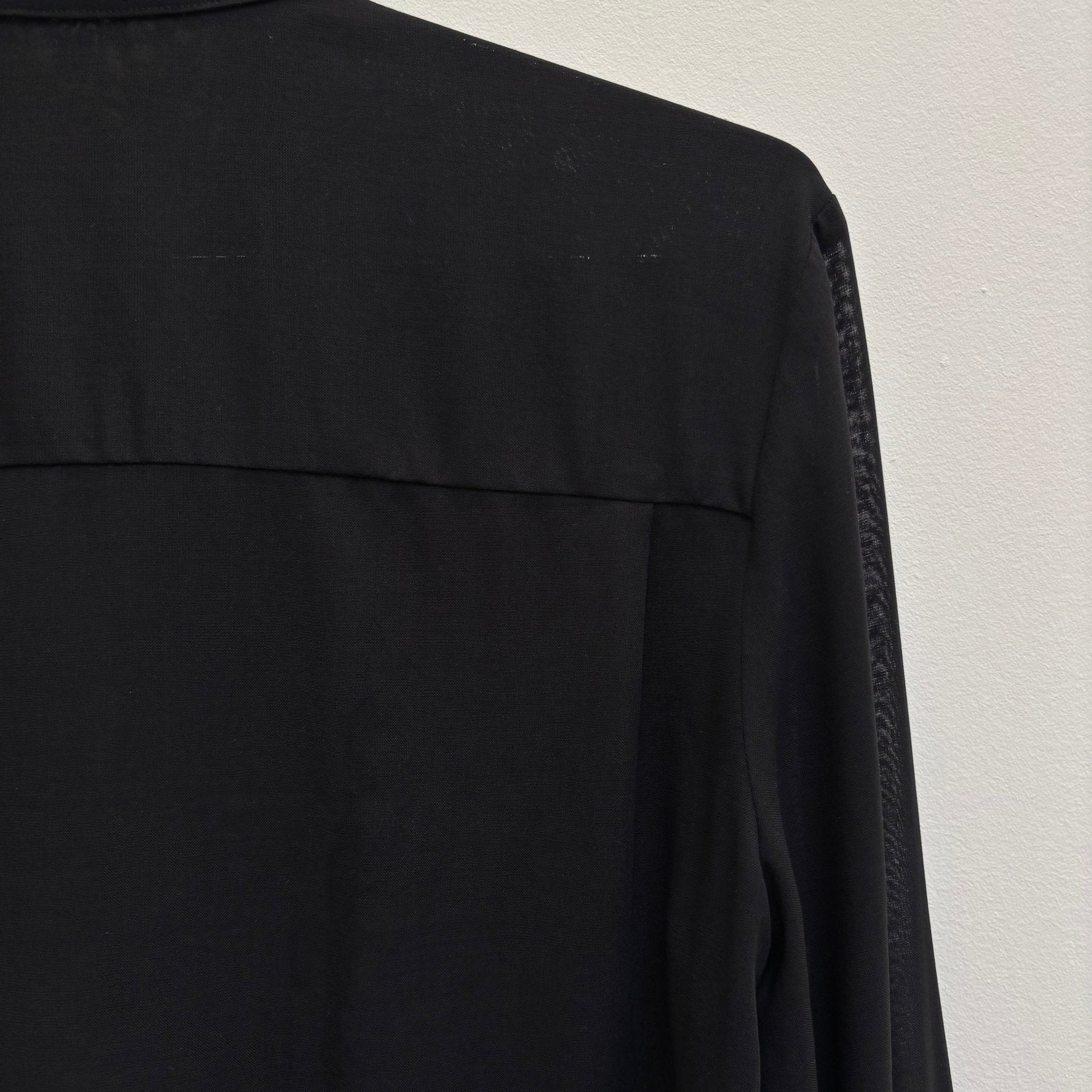90s Hussein Chalayan Deconstructed Mesh Blouse - Image 8
