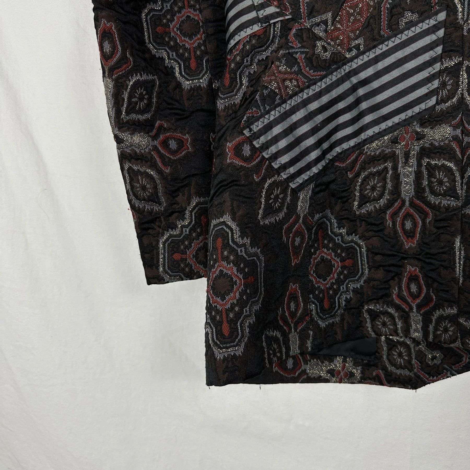 90s Issey Miyake Jacquard Patchwork Blazer - Image 9
