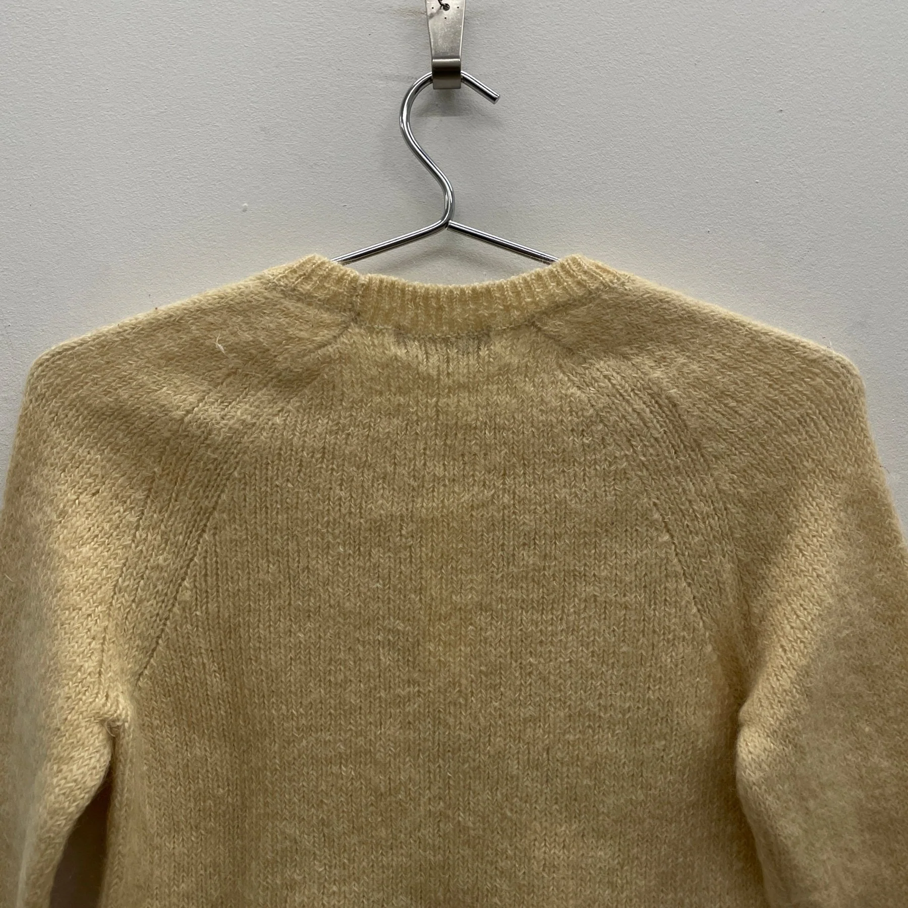90s Issey Miyake Mustard TwoTone Wool Sweater - Image 6