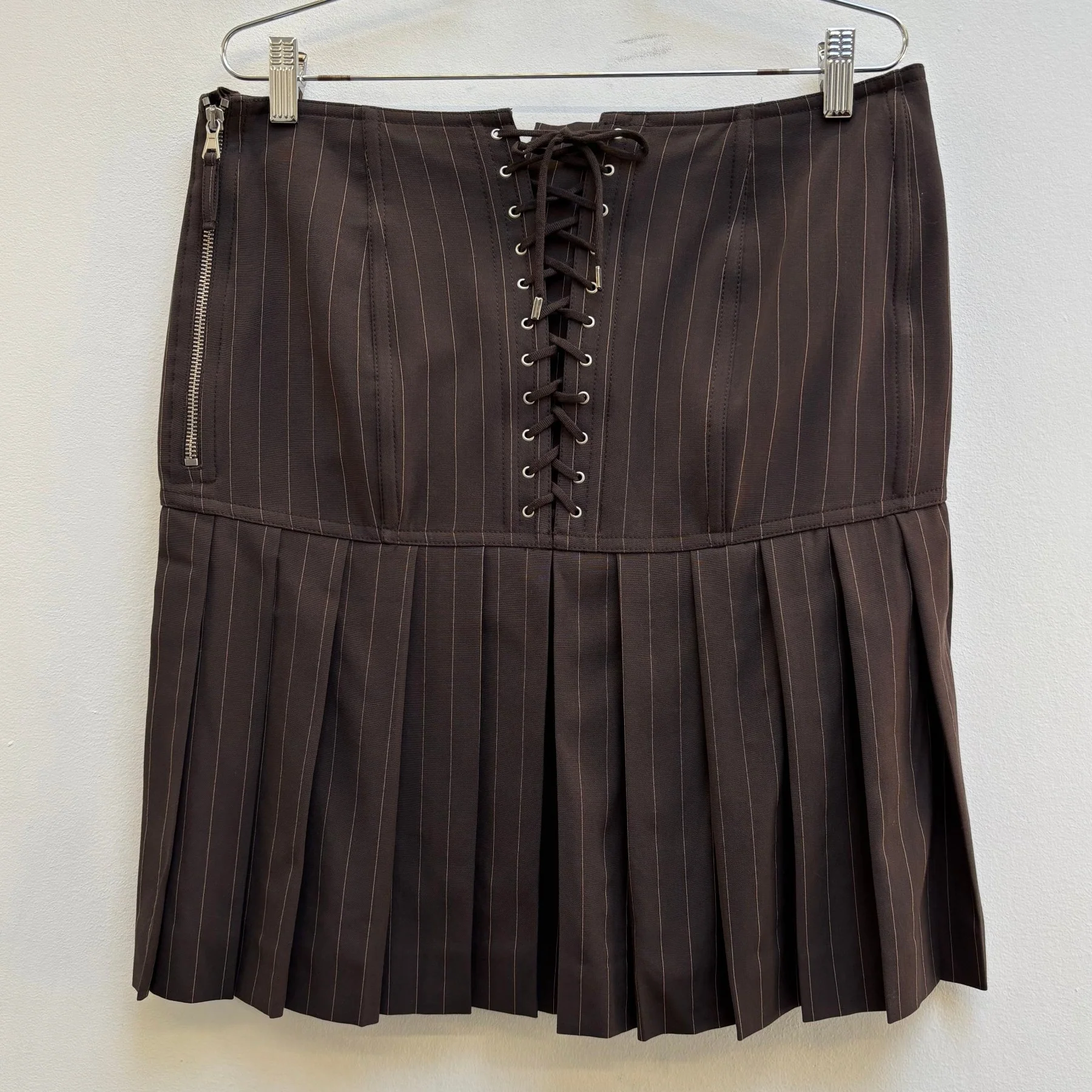 90s Jean Paul Gaultier Corset Pleated Skirt - Image 2