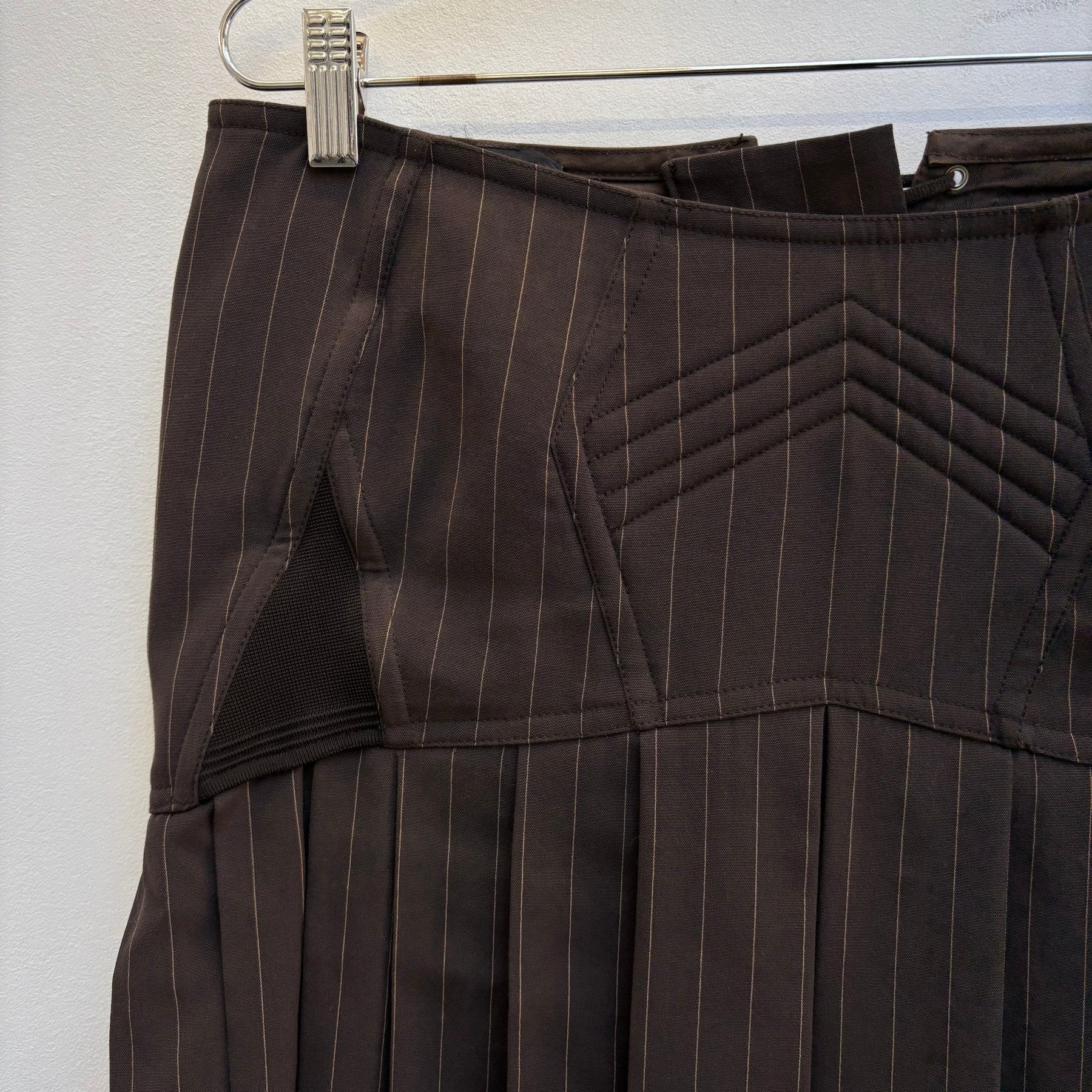 90s Jean Paul Gaultier Corset Pleated Skirt - Image 3