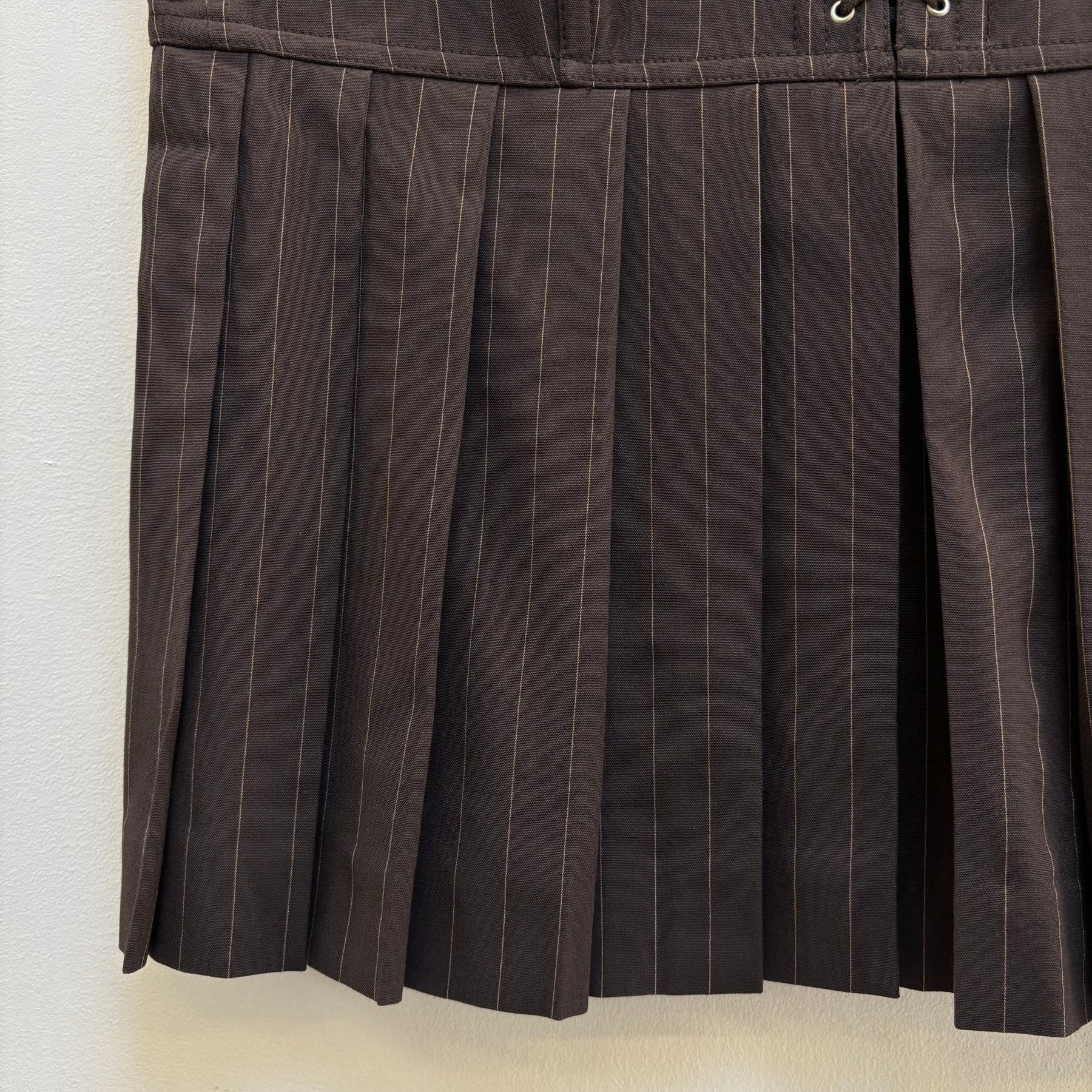 90s Jean Paul Gaultier Corset Pleated Skirt - Image 7