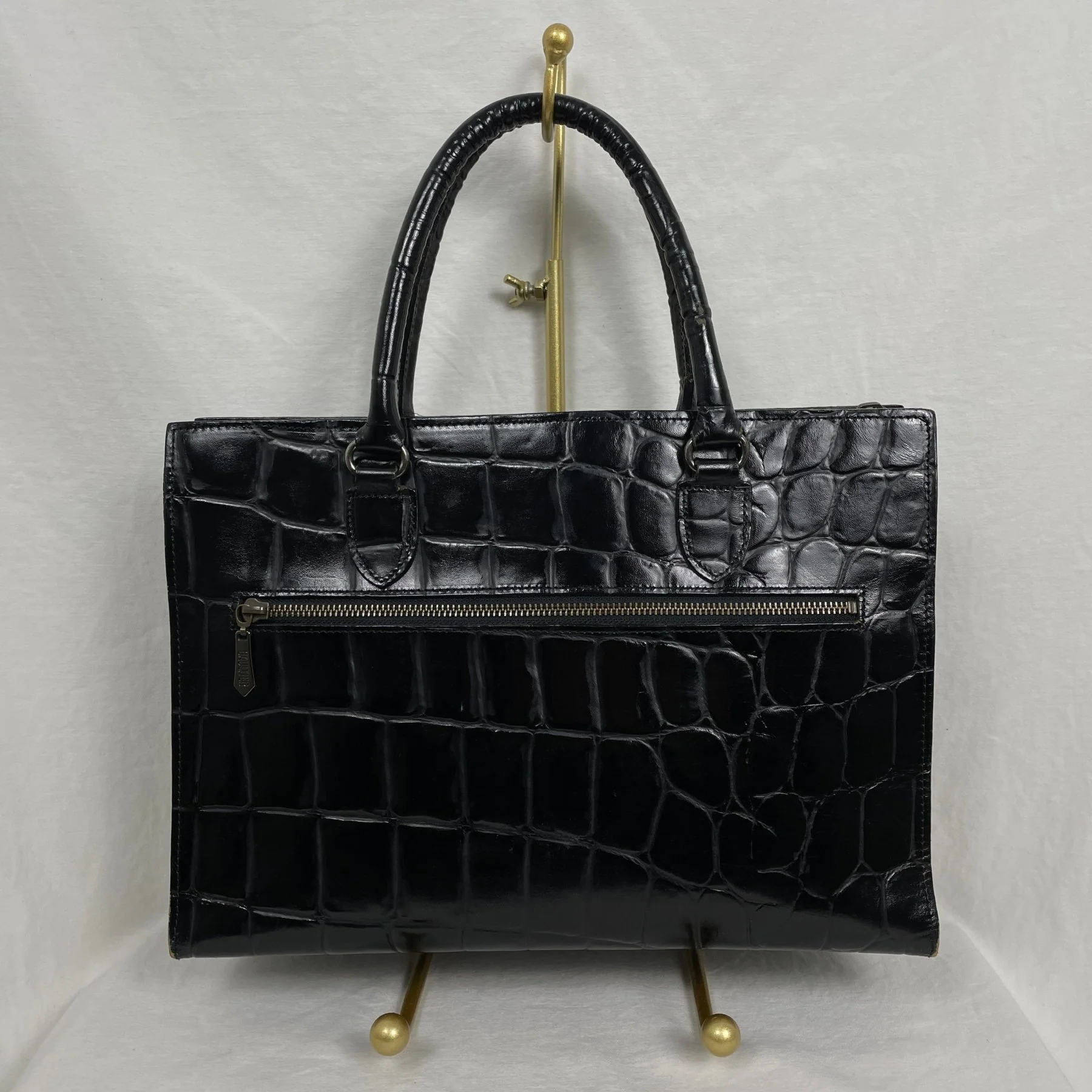 90s Jean Paul Gaultier Crocodile Document Bag - Image 5