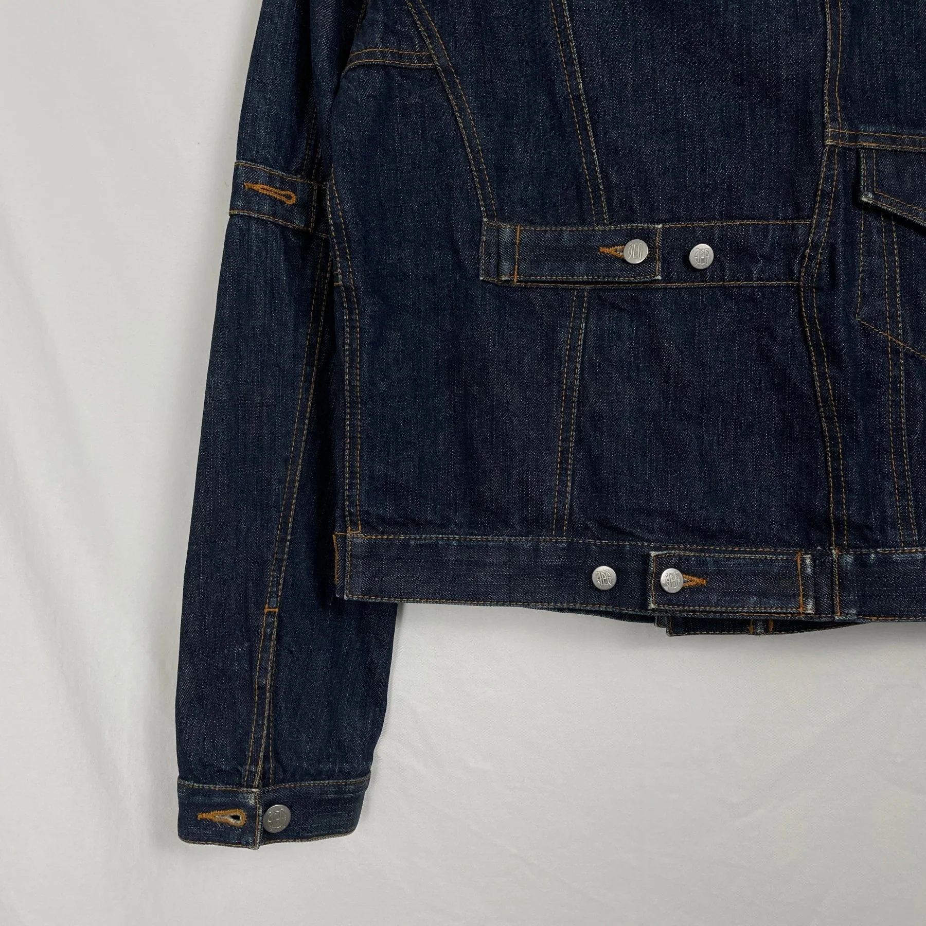90s Jean Paul Gaultier Mirrored Denim Jacket - Image 11
