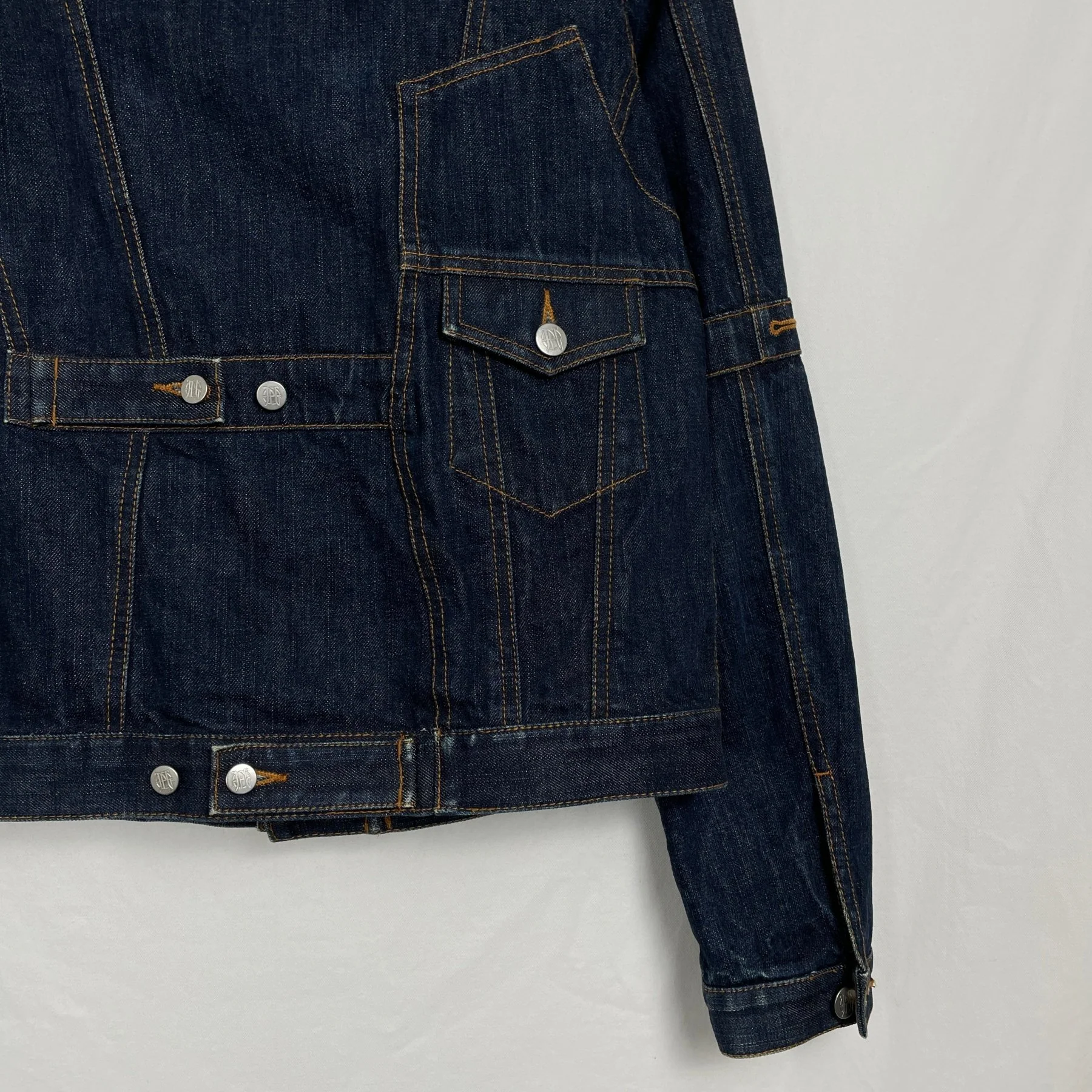 90s Jean Paul Gaultier Mirrored Denim Jacket - Image 12