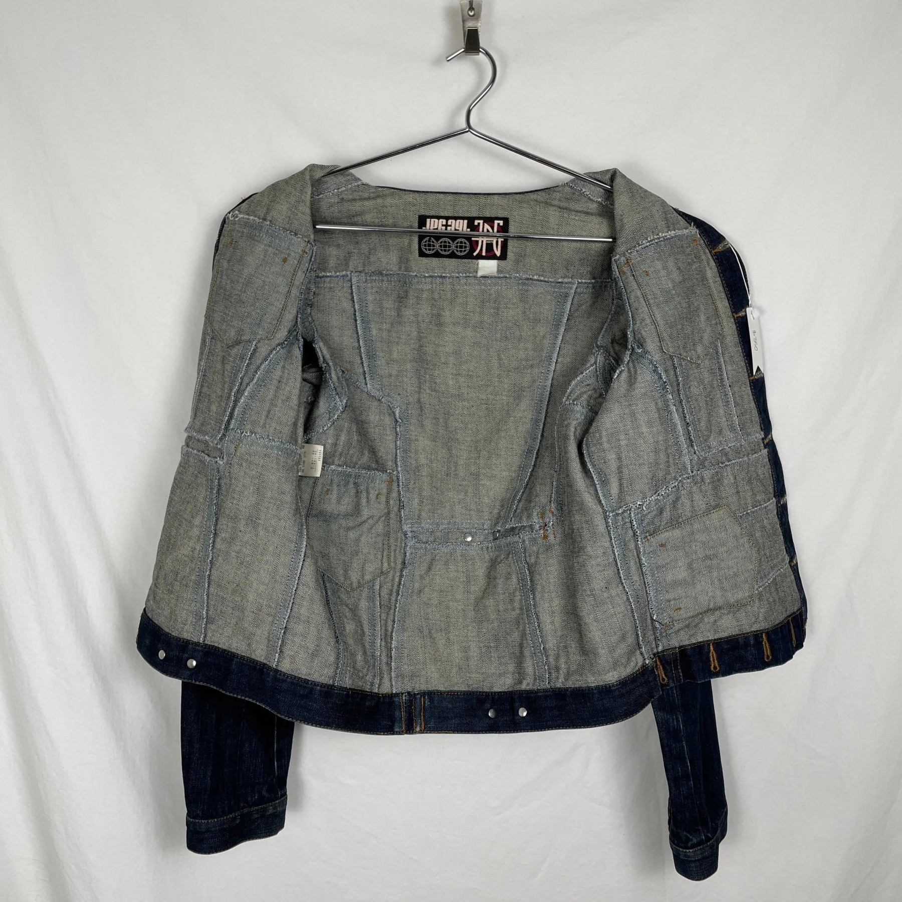 90s Jean Paul Gaultier Mirrored Denim Jacket - Image 15
