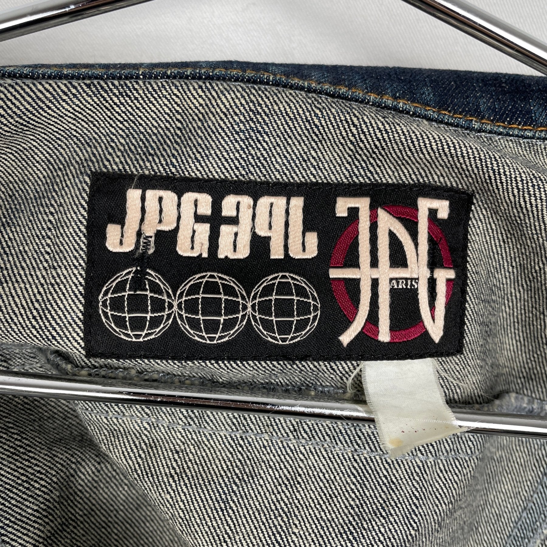 90s Jean Paul Gaultier Mirrored Denim Jacket - Image 16