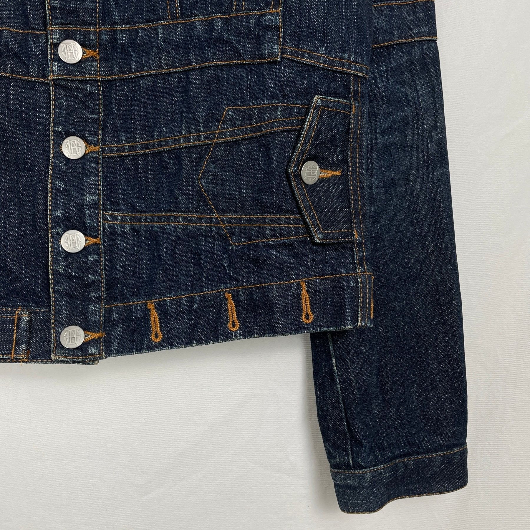90s Jean Paul Gaultier Mirrored Denim Jacket - Image 6