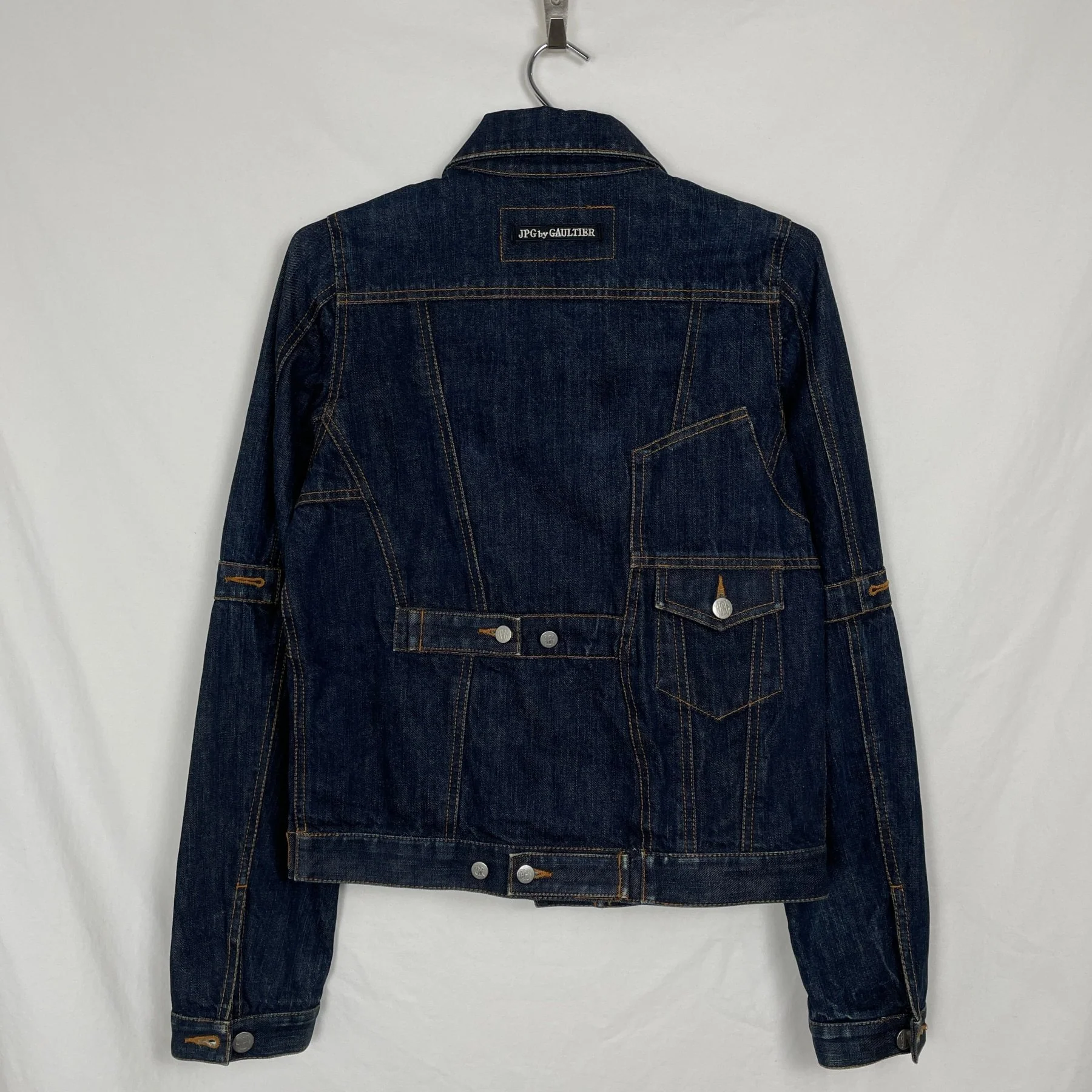 90s Jean Paul Gaultier Mirrored Denim Jacket - Image 8
