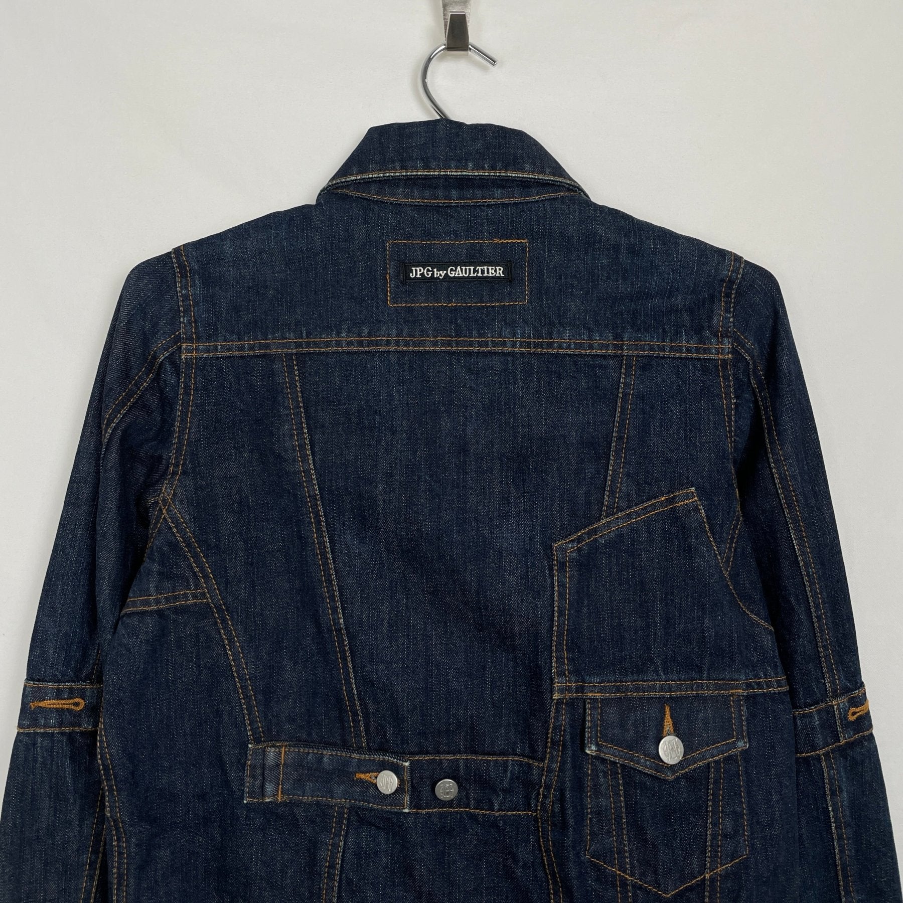 90s Jean Paul Gaultier Mirrored Denim Jacket - Image 9