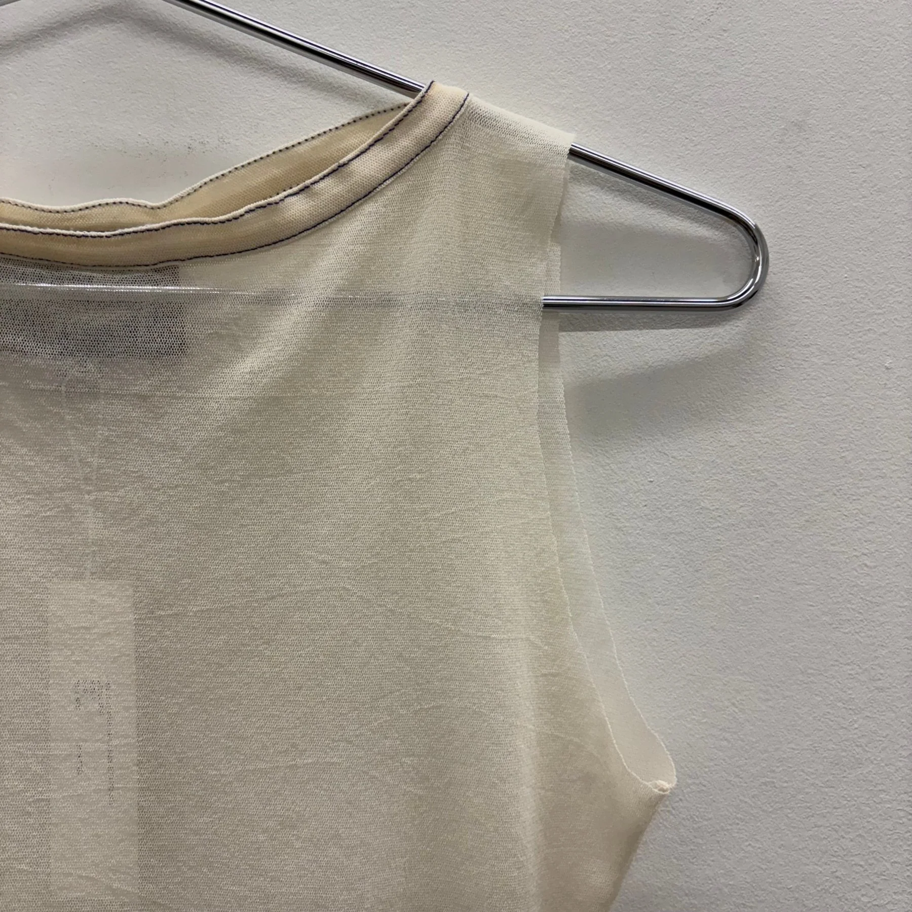90s Jean Paul Gaultier Sleeveless Mesh Top - Image 4