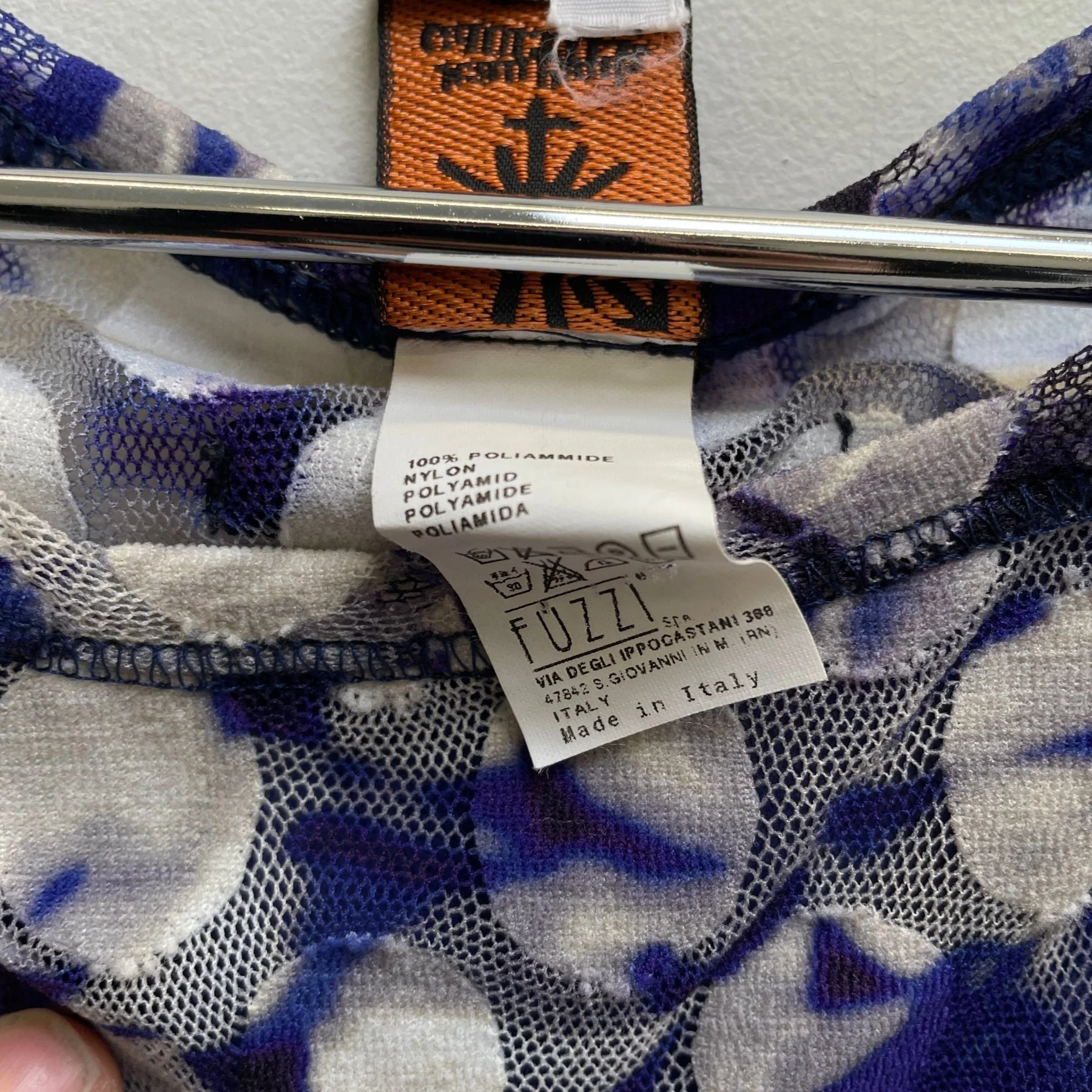 90s Jean Paul Gaultier SOLEIL Patterned Mesh Dress - Image 10