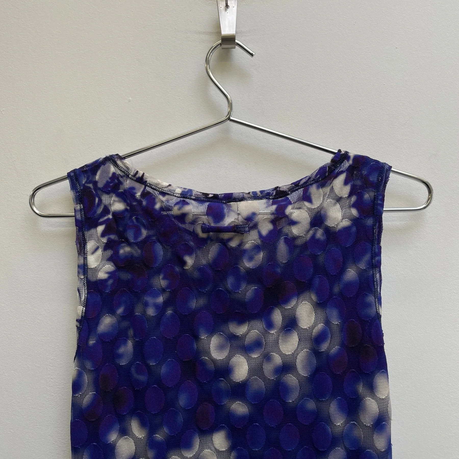 90s Jean Paul Gaultier SOLEIL Patterned Mesh Dress - Image 6