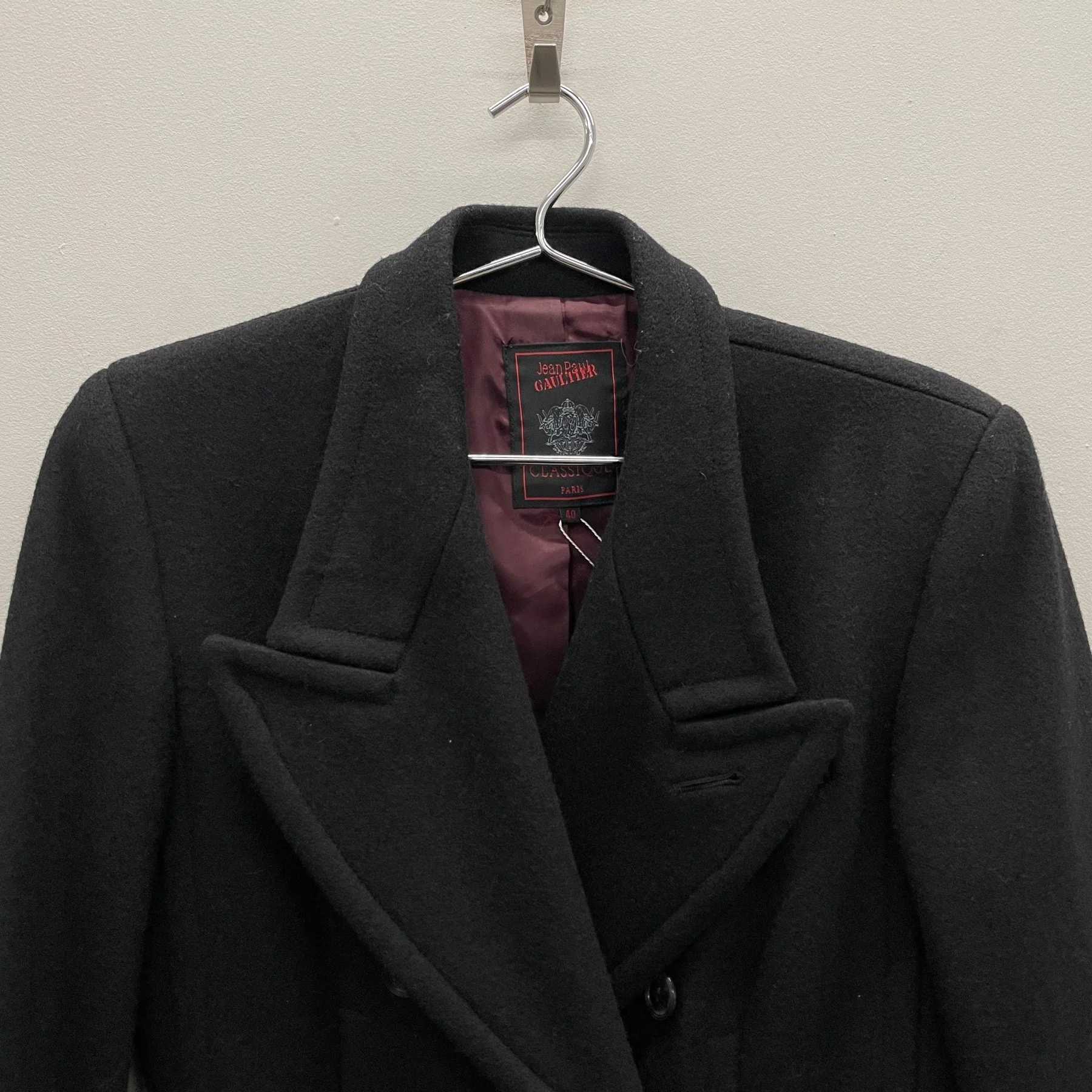 90s Jean Paul Gaultier Wool Top Coat - Image 3