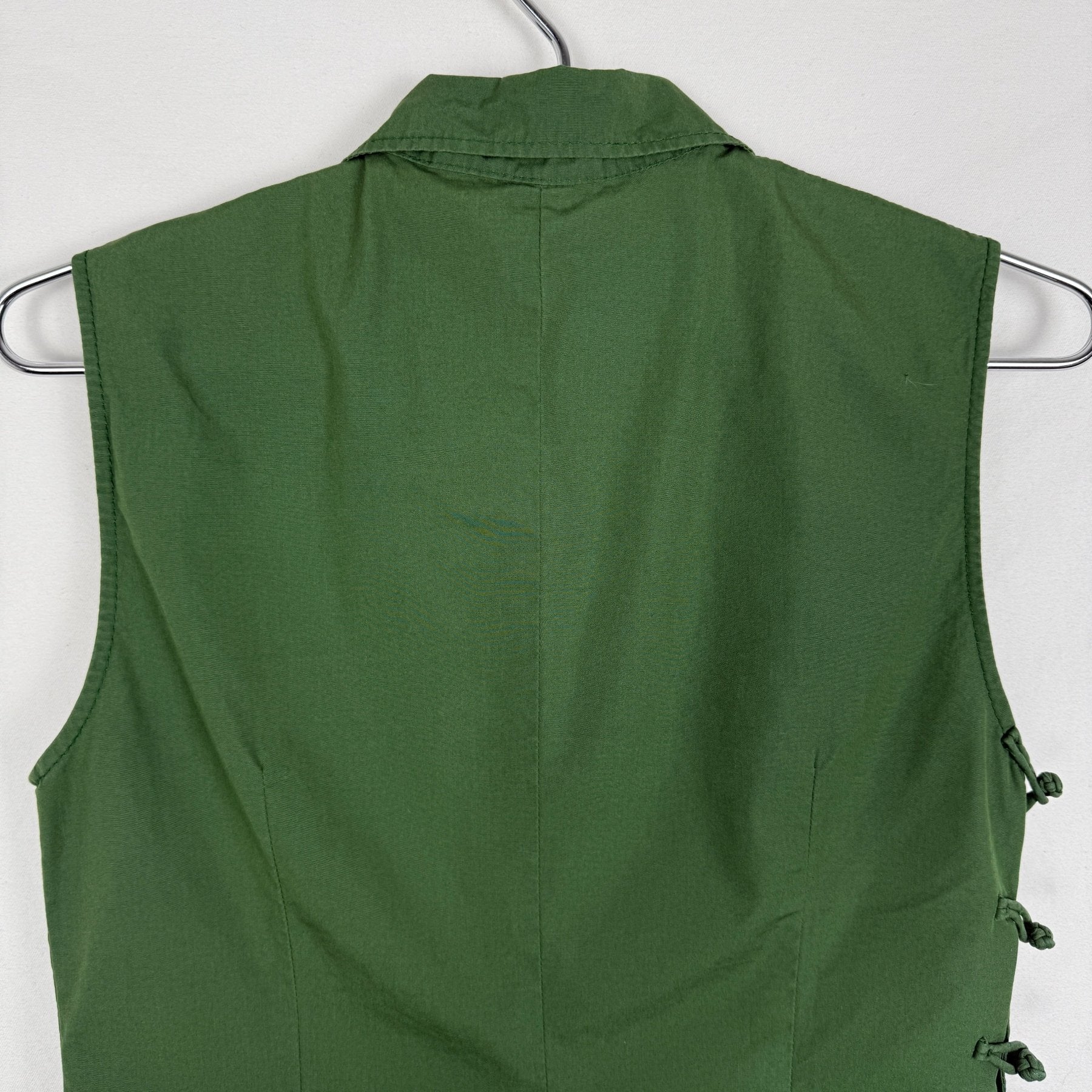 SS03 Miu Miu Knot Closure Sleeveless Blouse - Image 5
